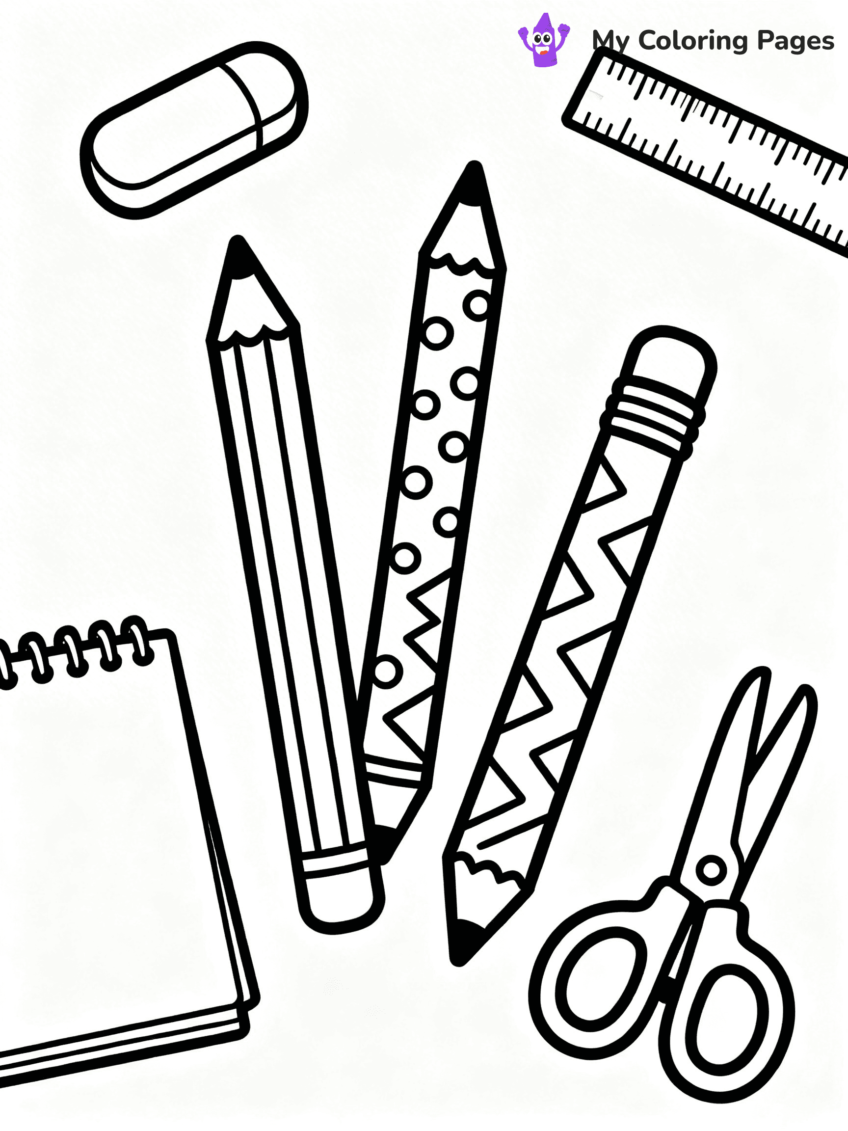 Pencil Coloring Pages - 7