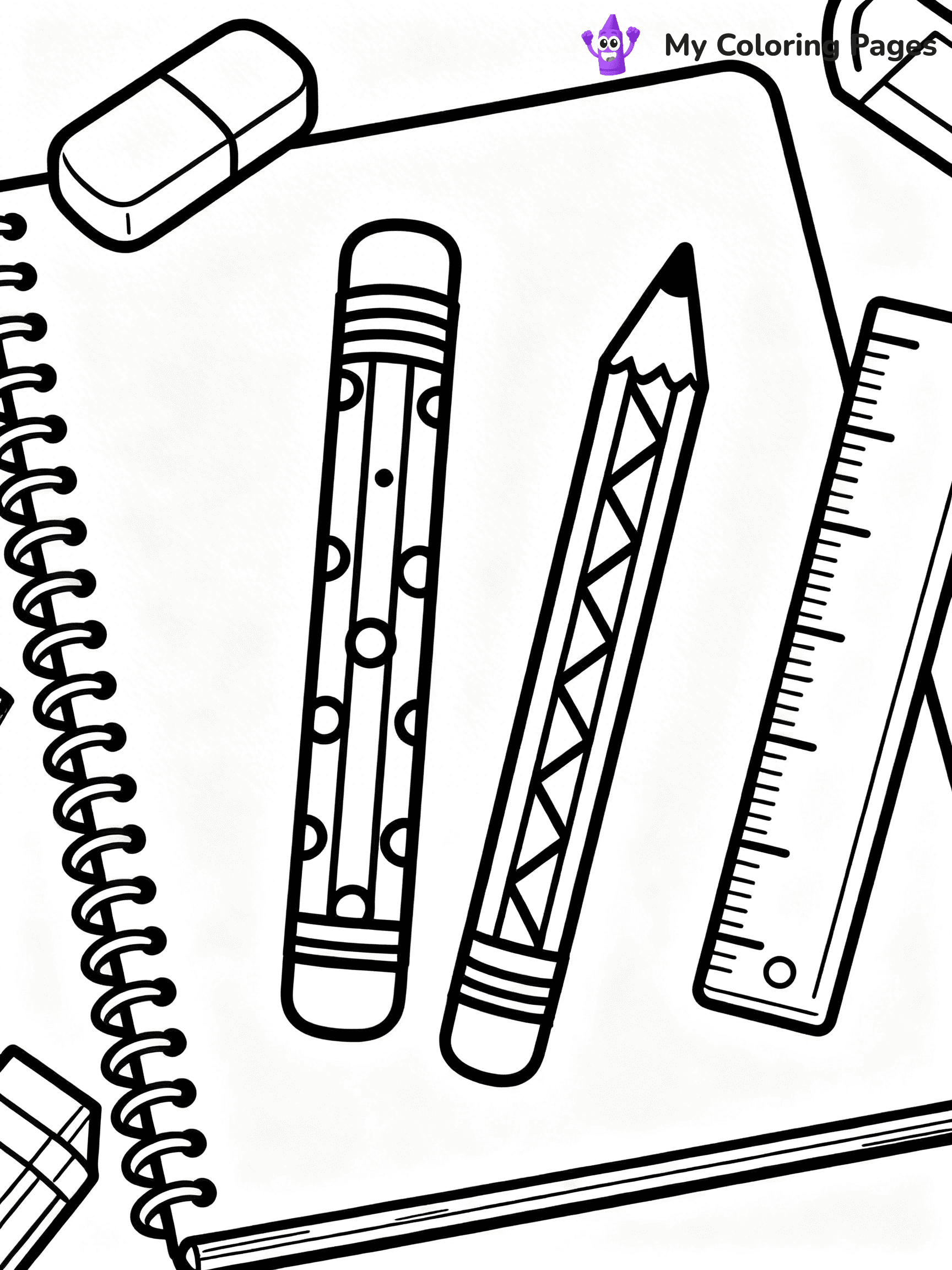 Pencil Coloring Pages - 5