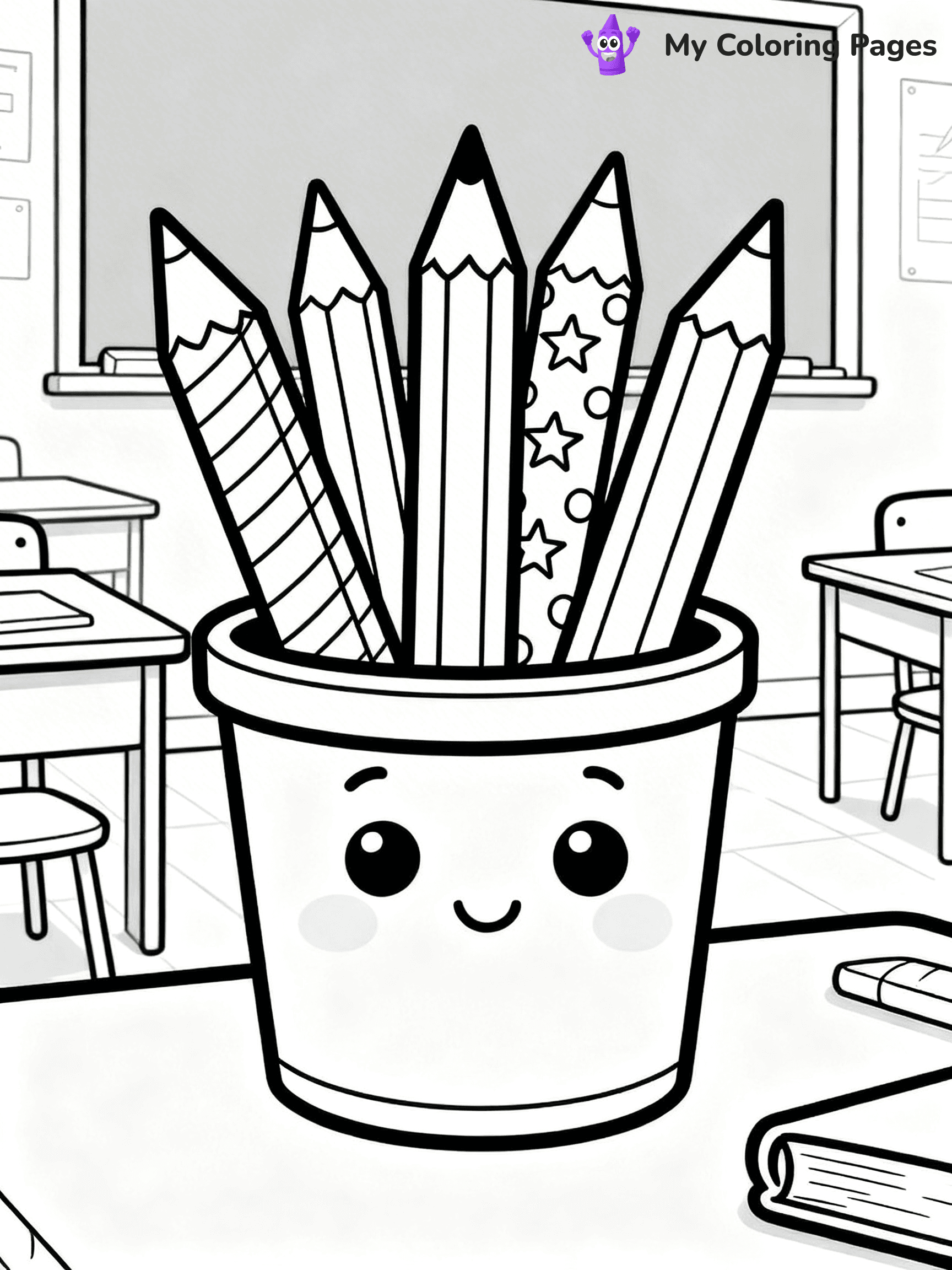 Pencil Coloring Pages - 2