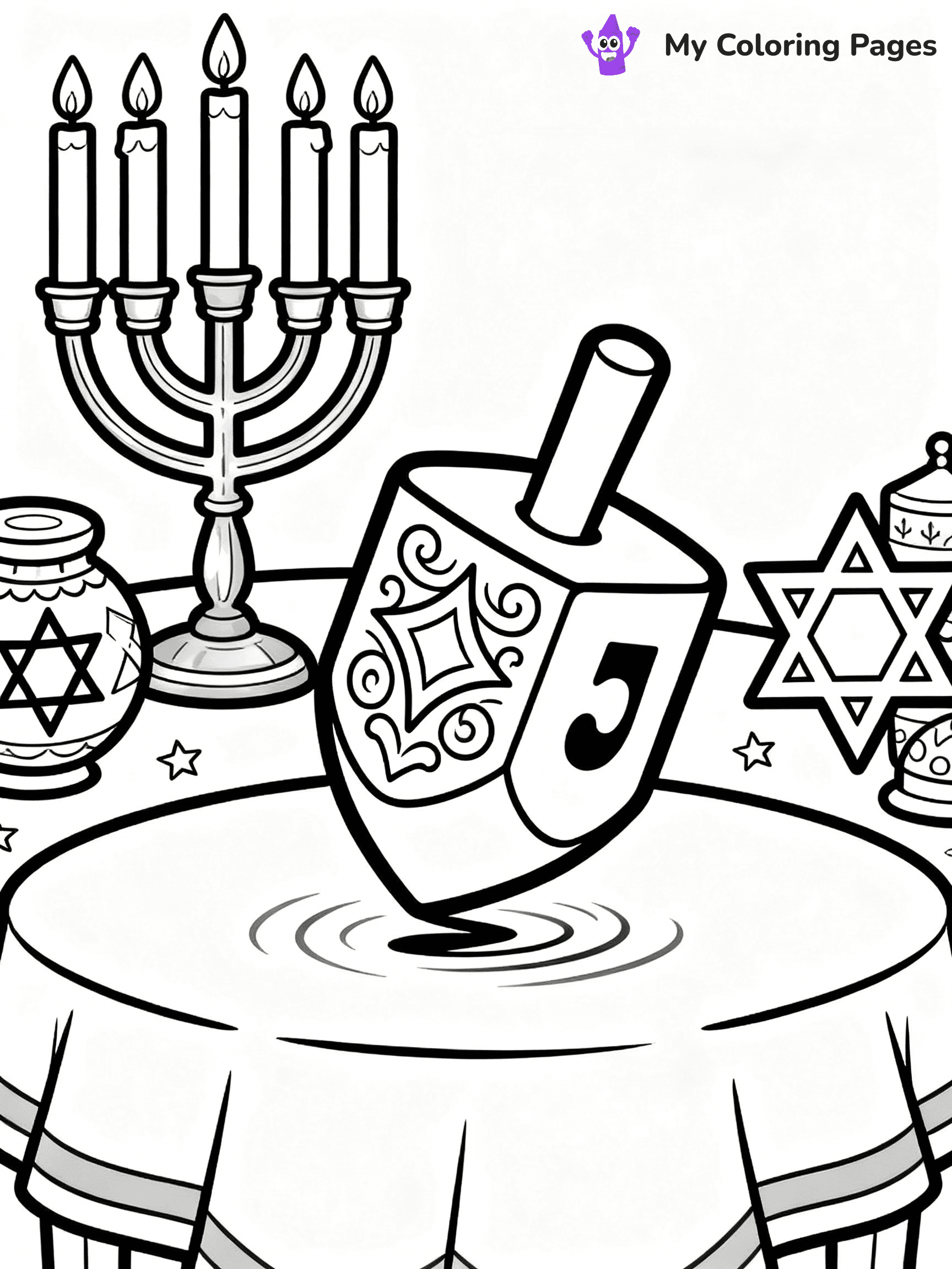 Hanukkah Coloring Pages - 28