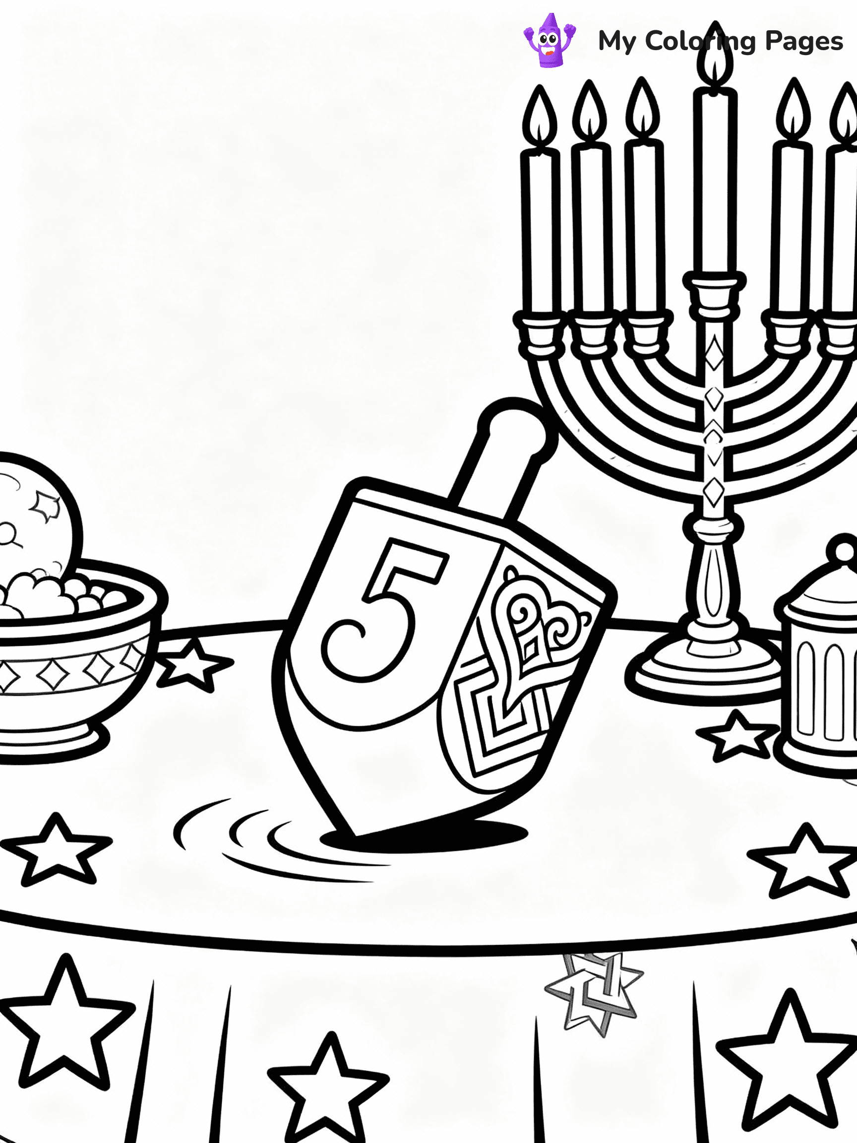 Hanukkah Coloring Pages - 27