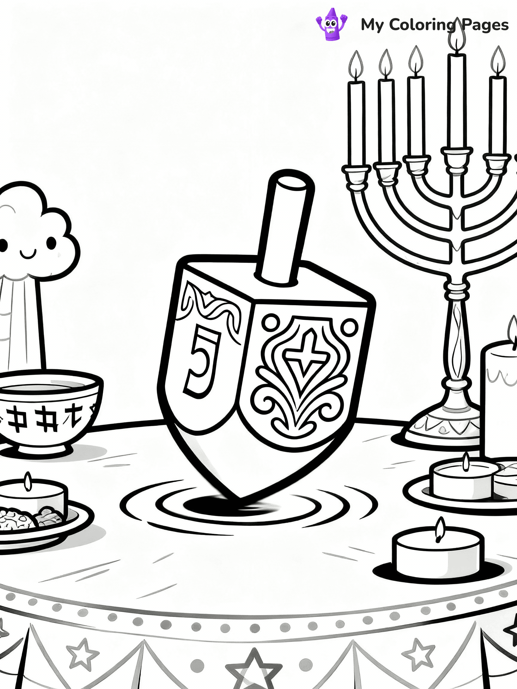 Hanukkah Coloring Pages - 25