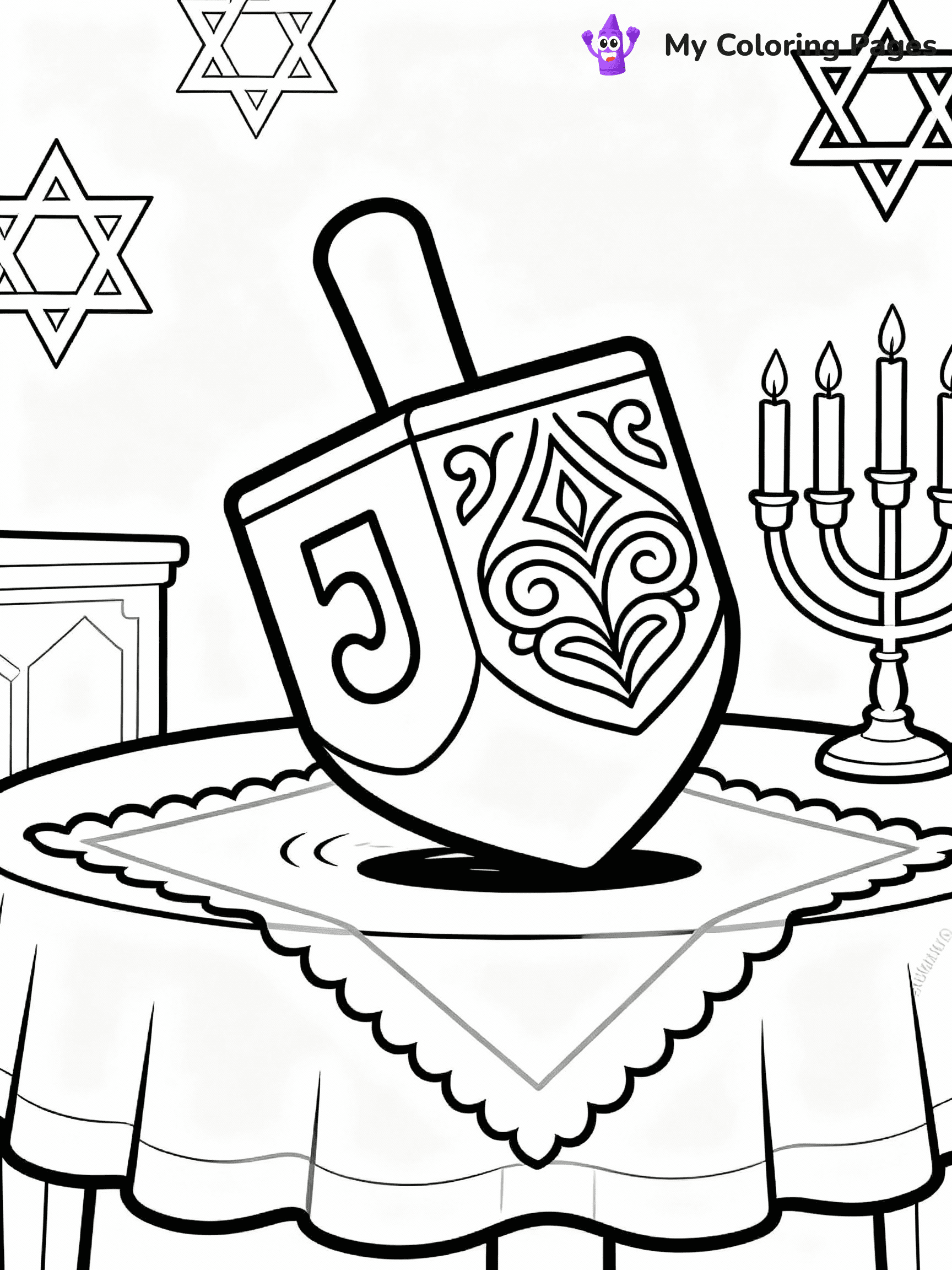 Hanukkah Coloring Pages - 23