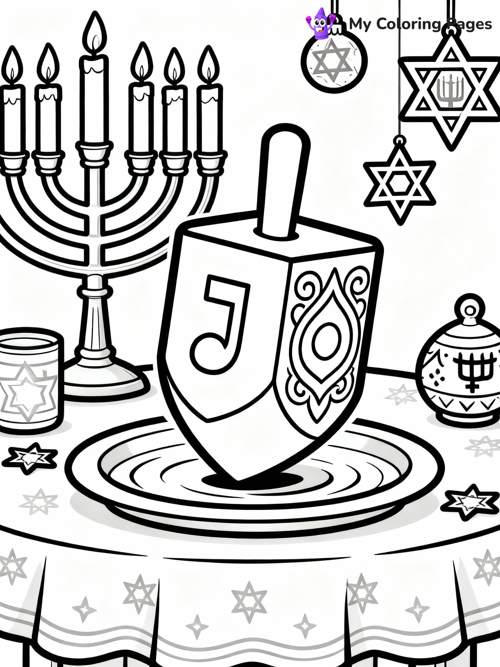 Hanukkah Coloring Pages - 22