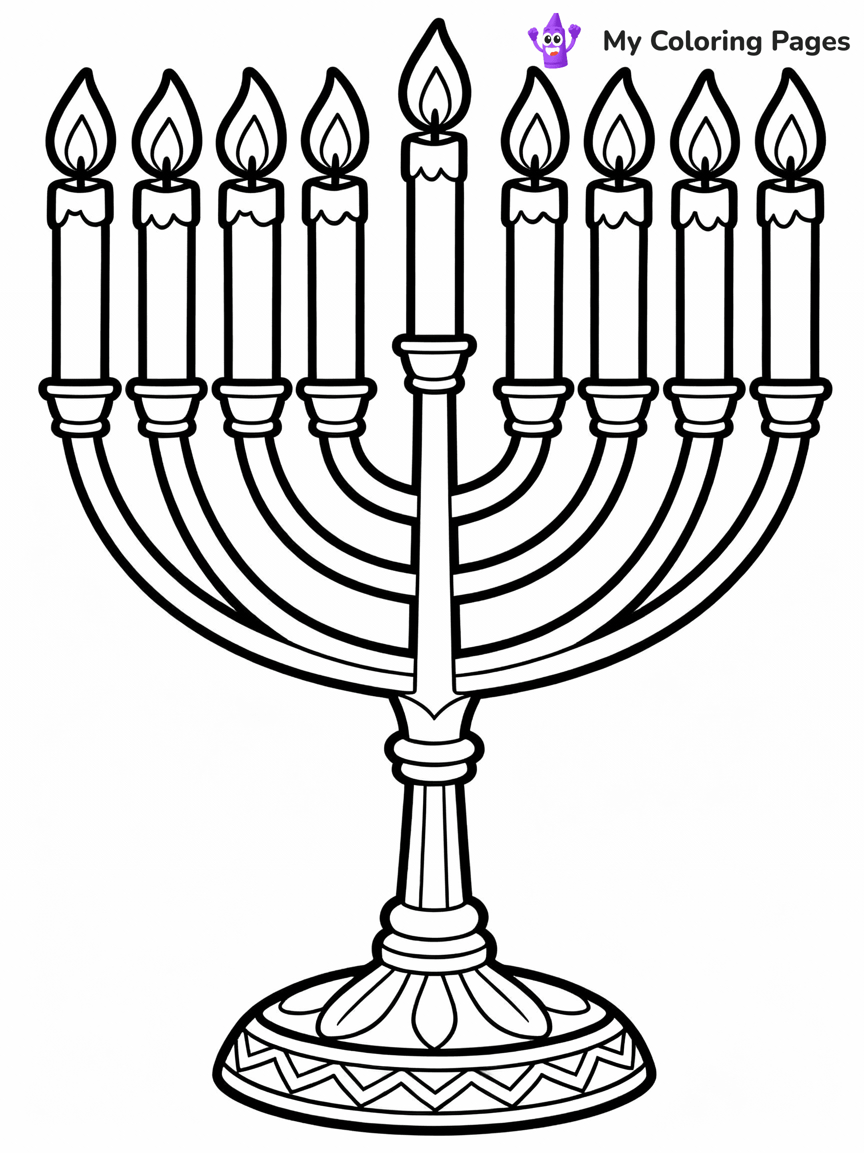 Hanukkah Coloring Pages - 19