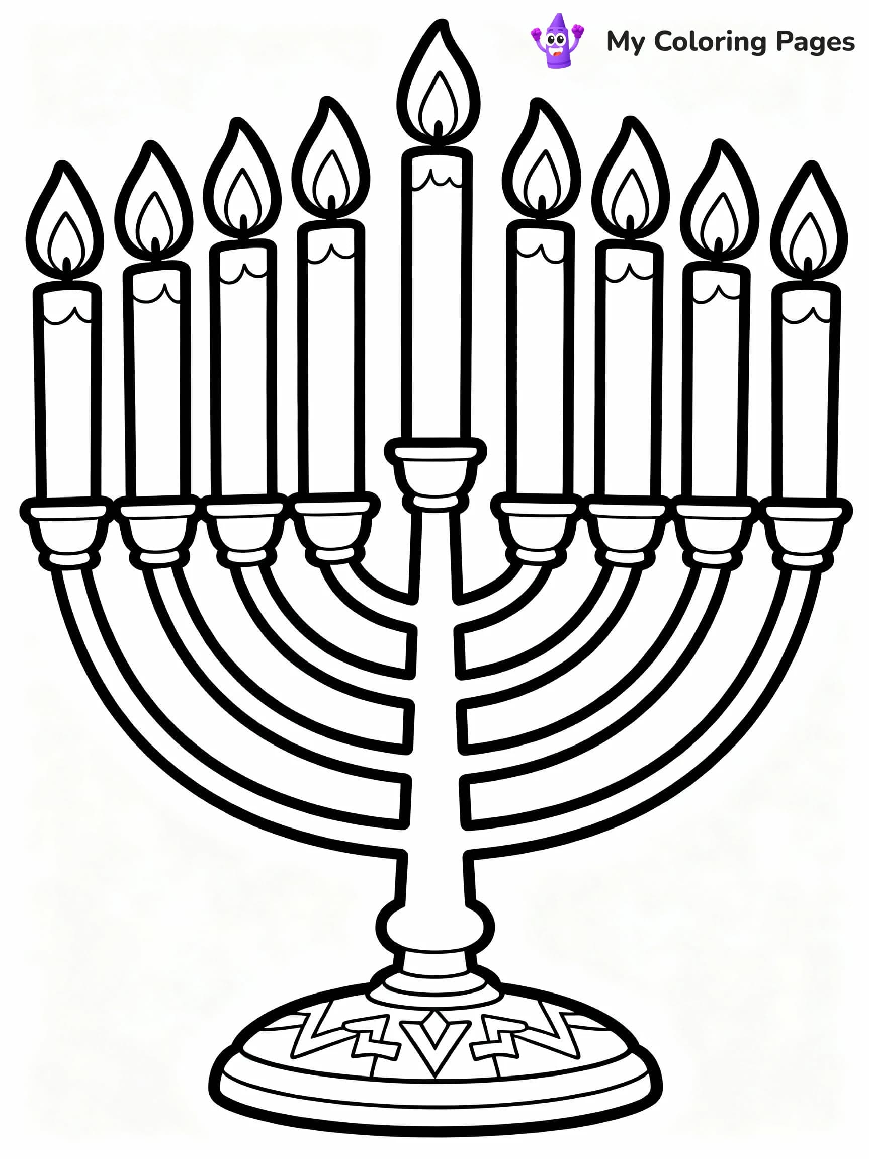 Hanukkah Coloring Pages - 17