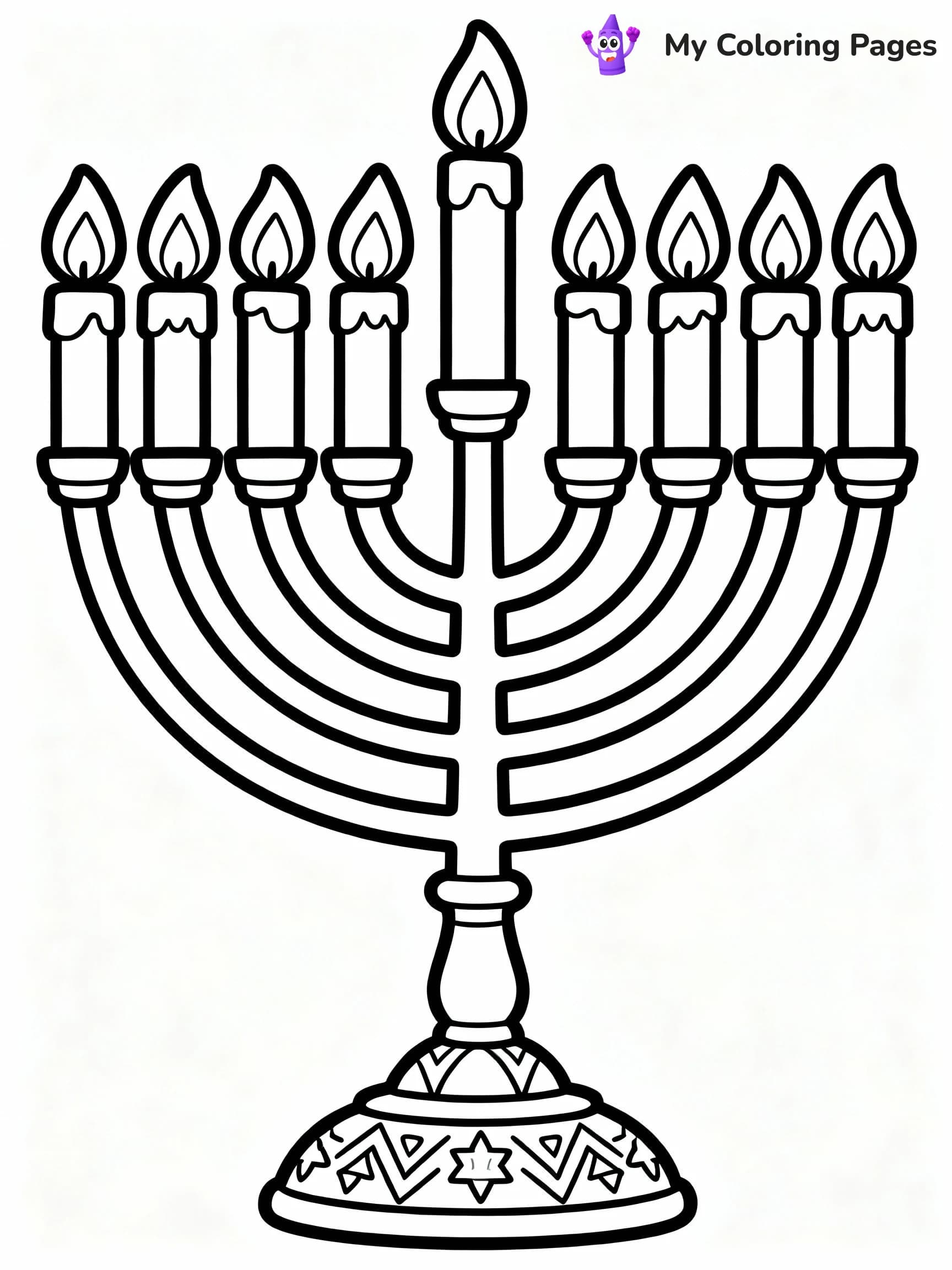 Hanukkah Coloring Pages - 15