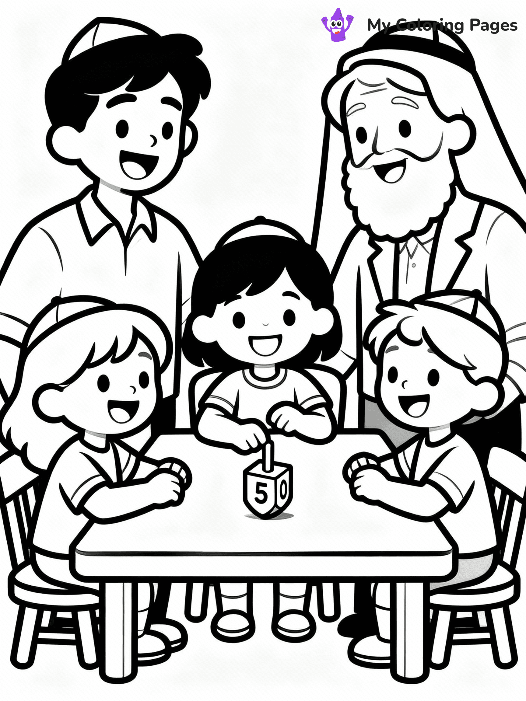 Hanukkah Coloring Pages - 14