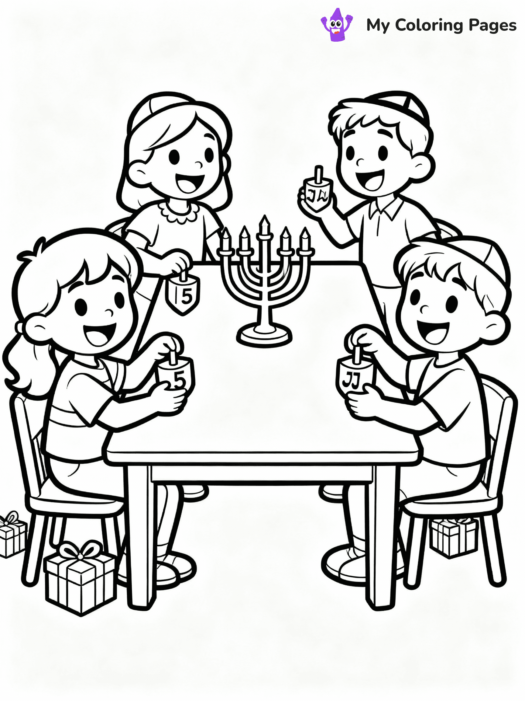Hanukkah Coloring Pages - 13