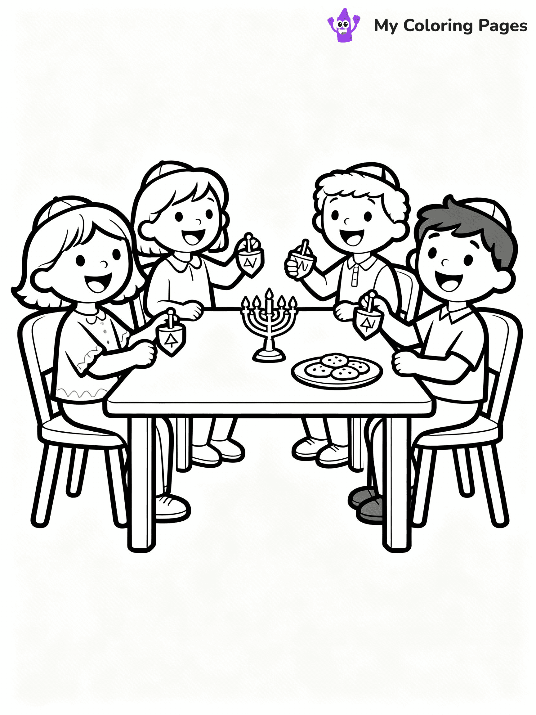 Hanukkah Coloring Pages - 12
