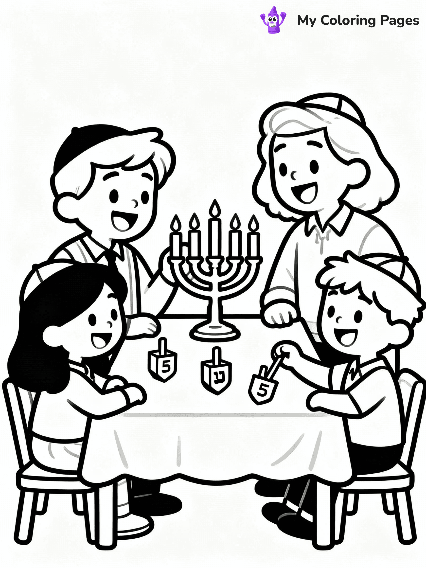 Hanukkah Coloring Pages - 11