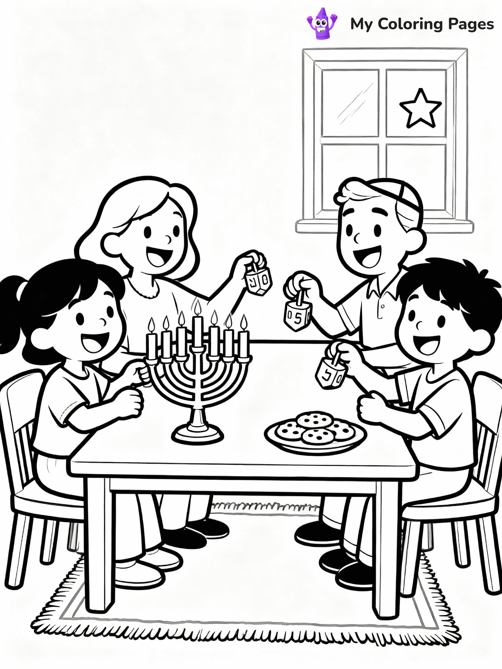Hanukkah Coloring Pages - 10