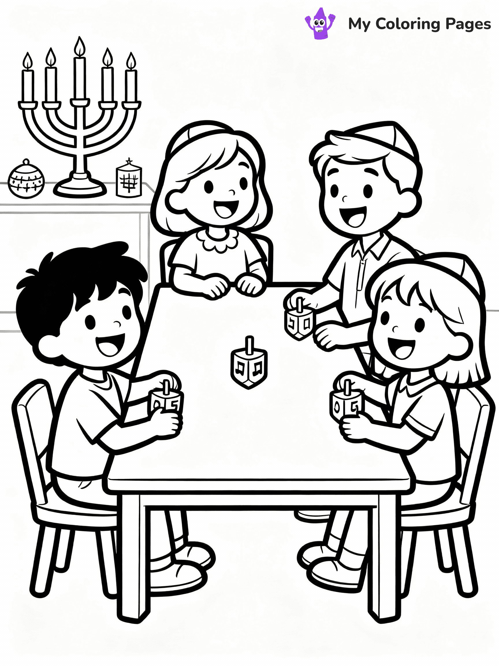 Hanukkah Coloring Pages - 8