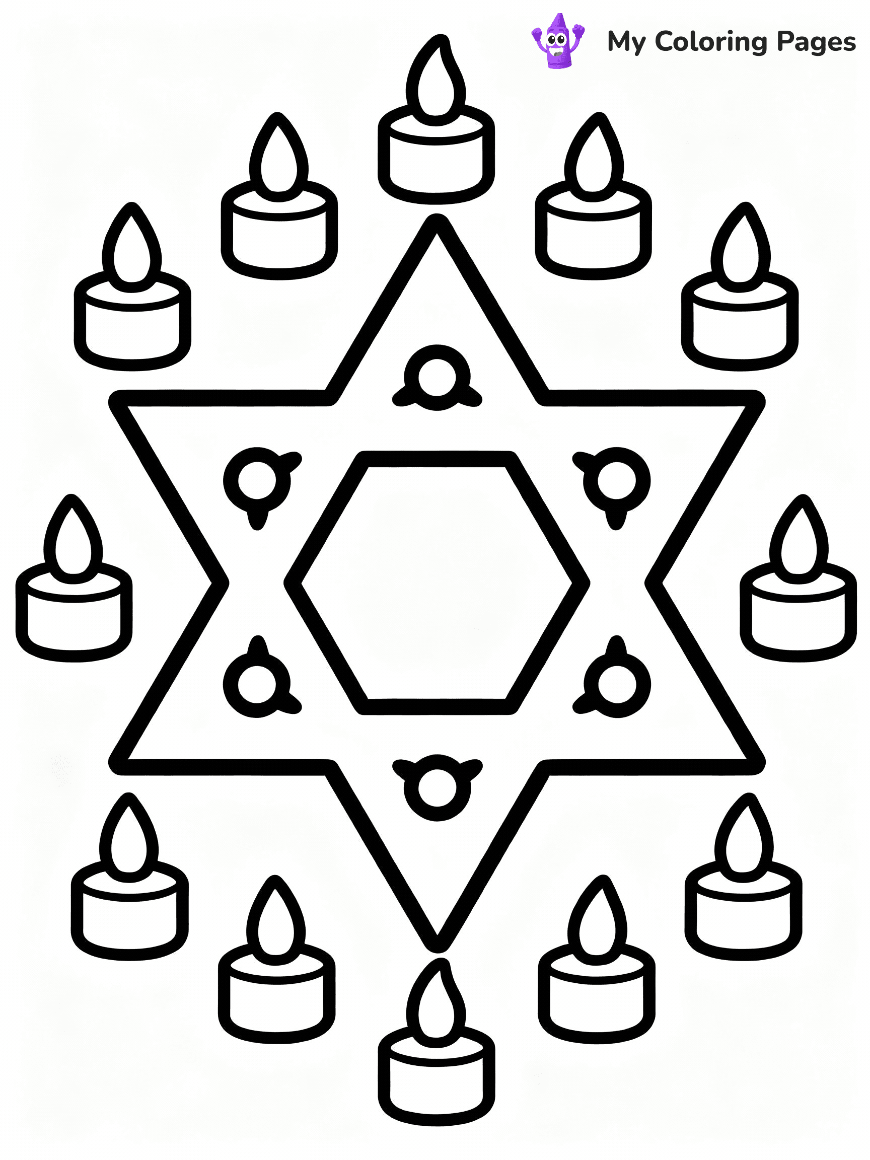 Hanukkah Coloring Pages - 7