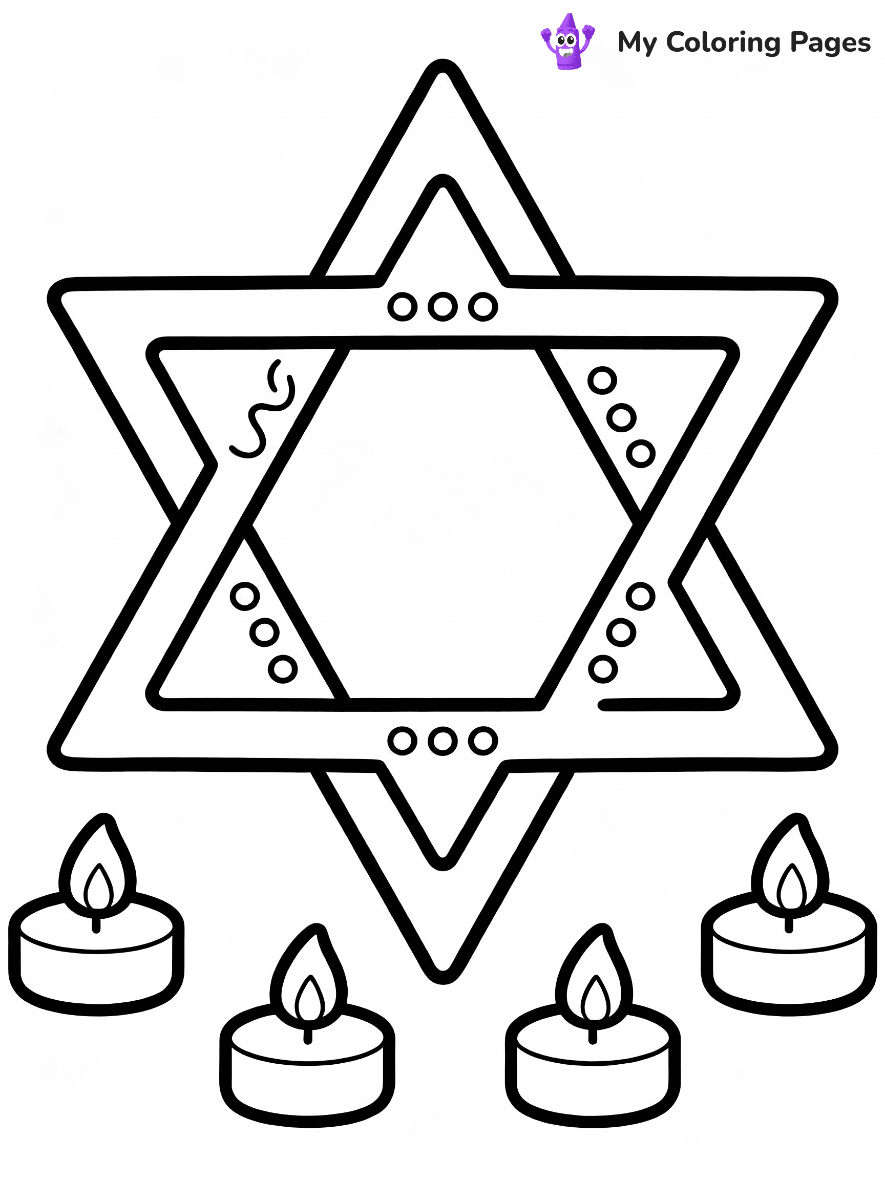 Hanukkah Coloring Pages - 6