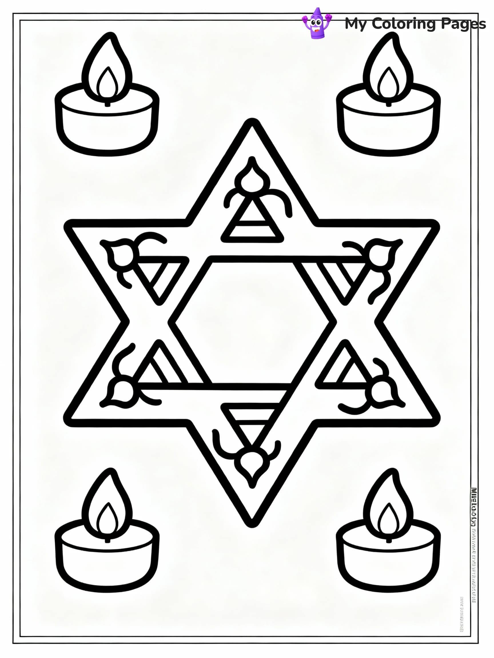 Hanukkah Coloring Pages - 5