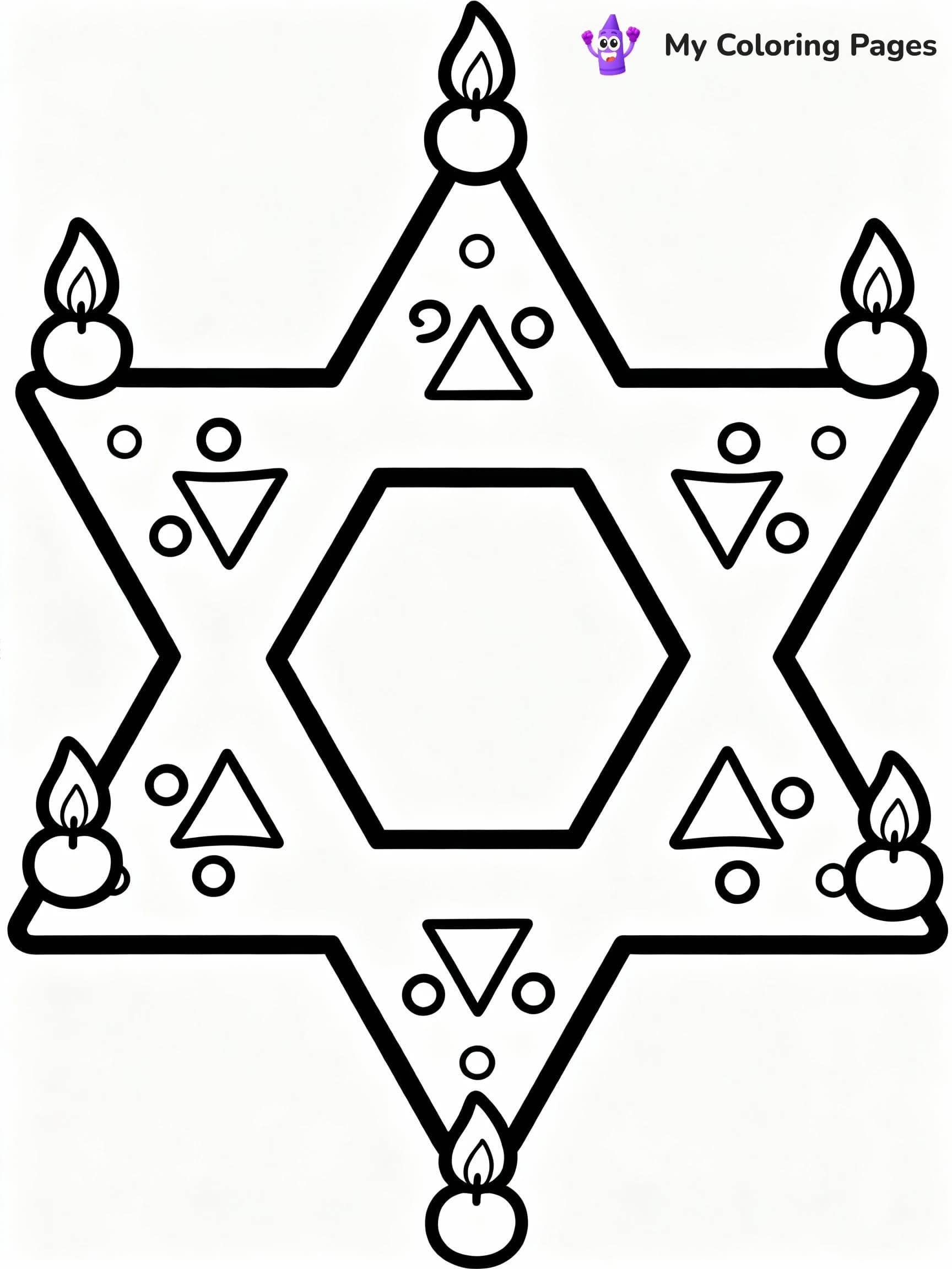 Hanukkah Coloring Pages - 4