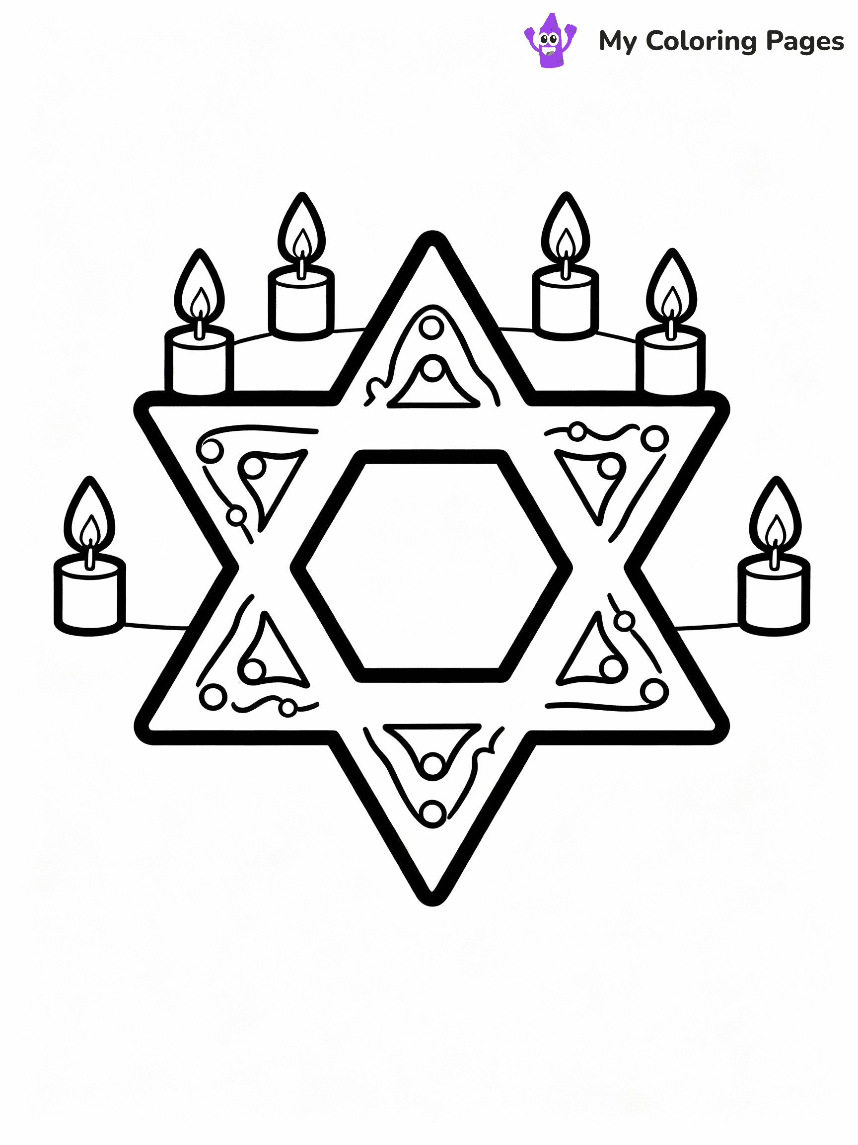 Hanukkah Coloring Pages - 3