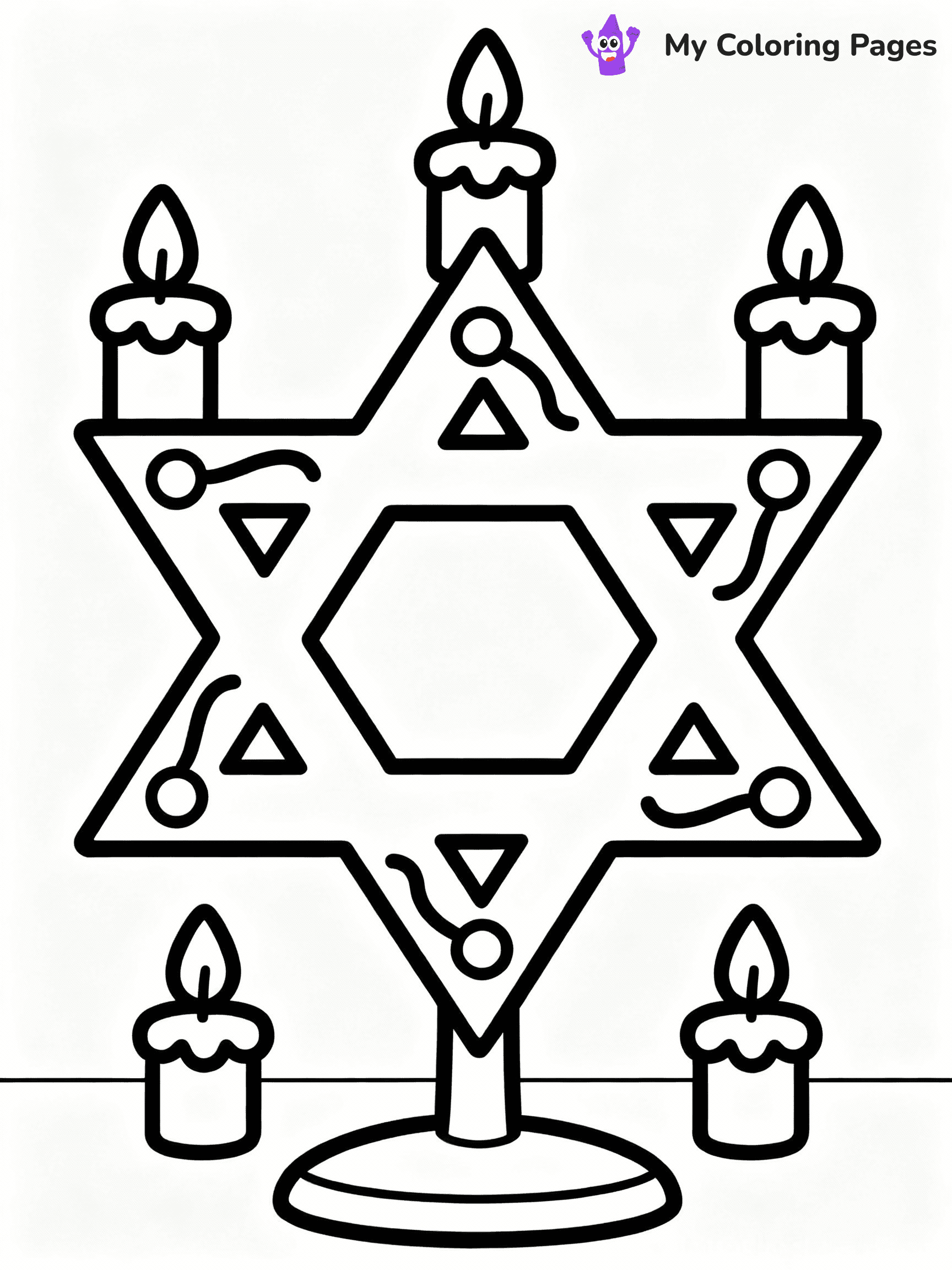 Hanukkah Coloring Pages - 2
