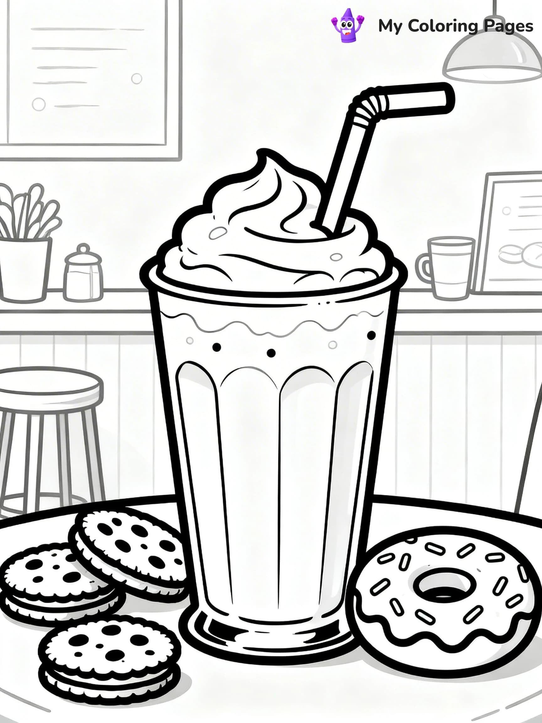 Milkshake Coloring Pages - 13