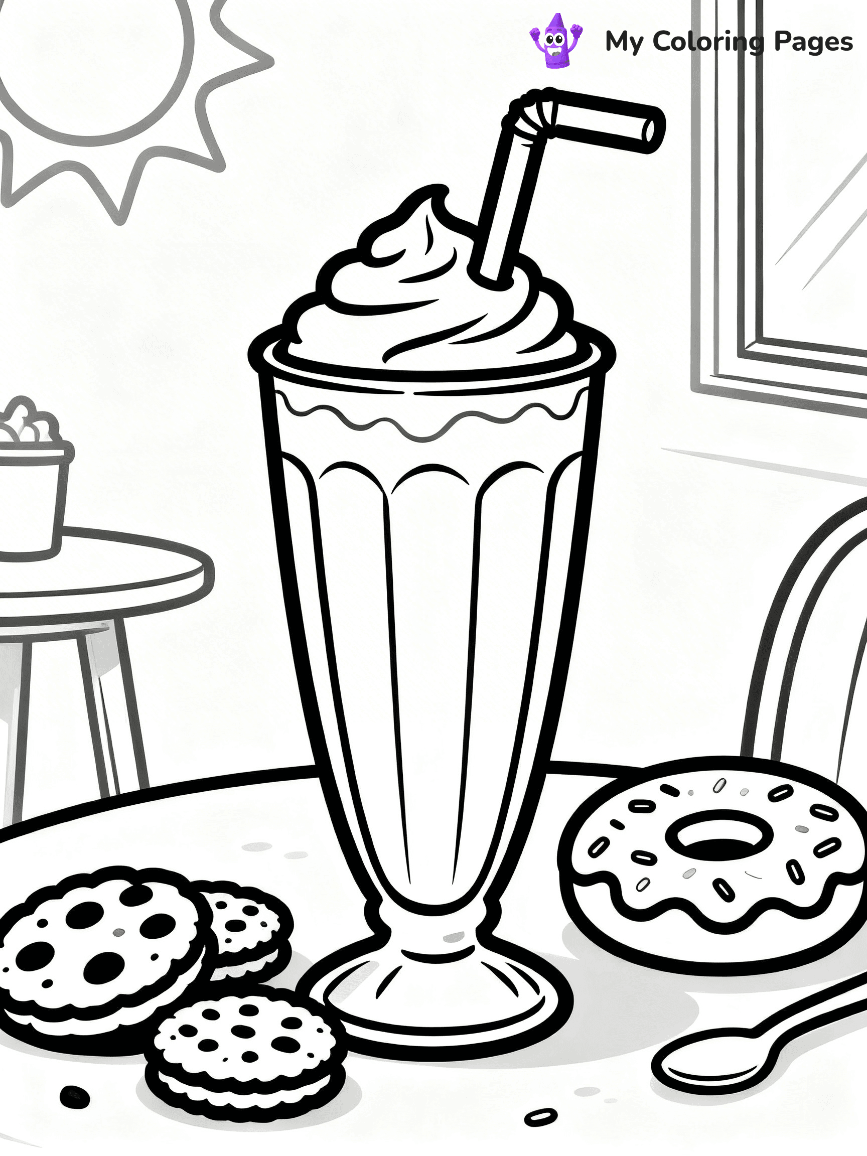 Milkshake Coloring Pages - 11