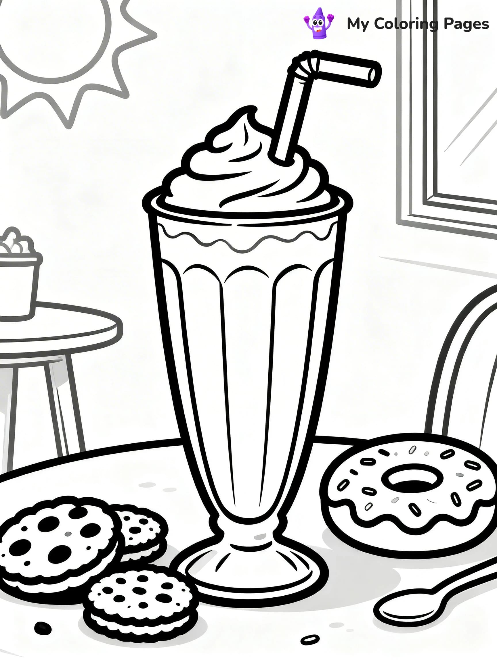 Milkshake Coloring Pages - 11