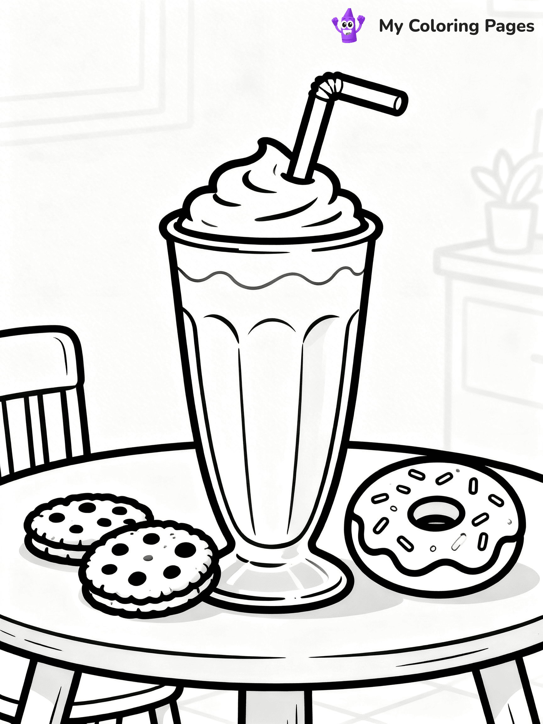Milkshake Coloring Pages - 8