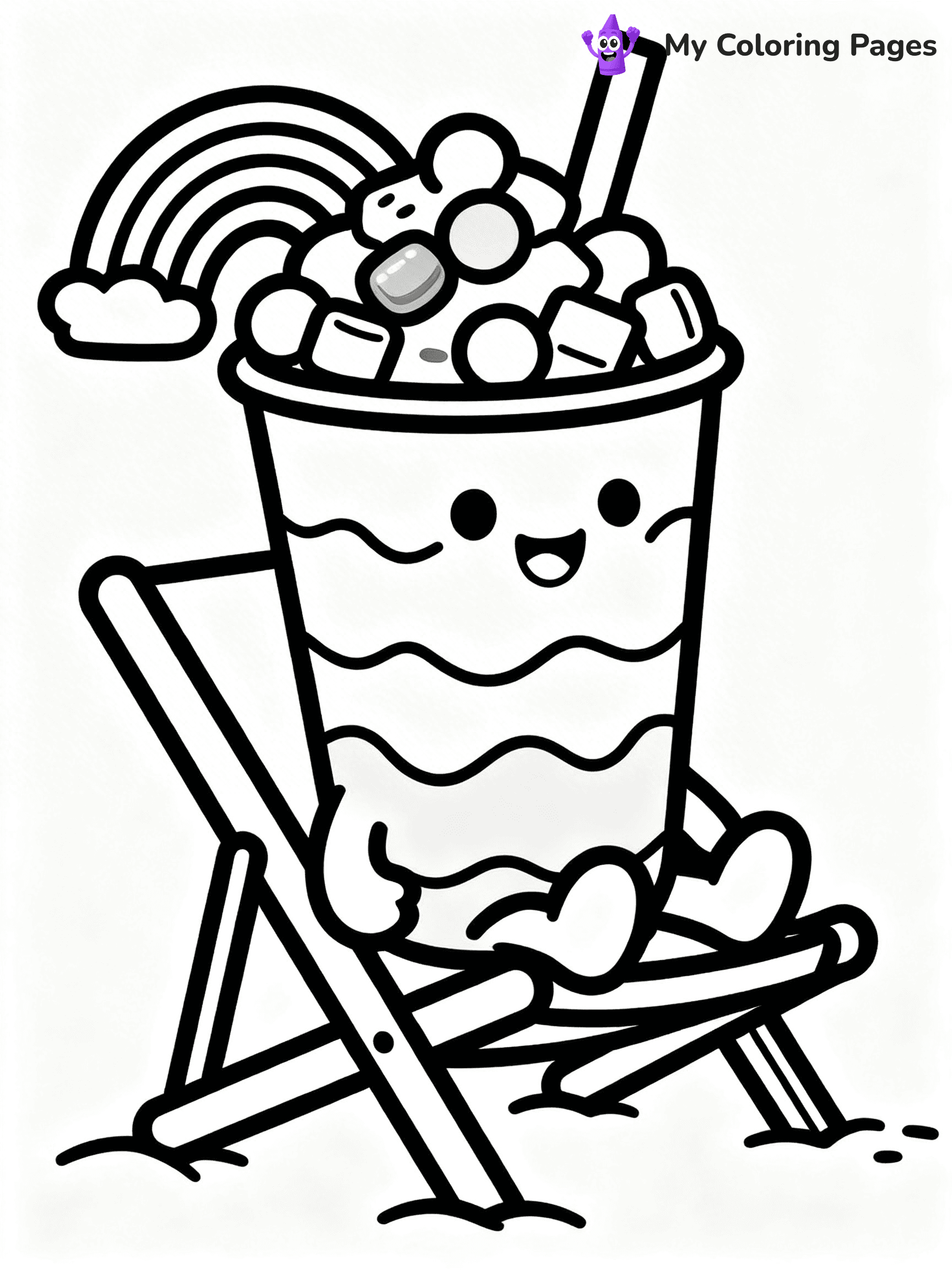Milkshake Coloring Pages - 6