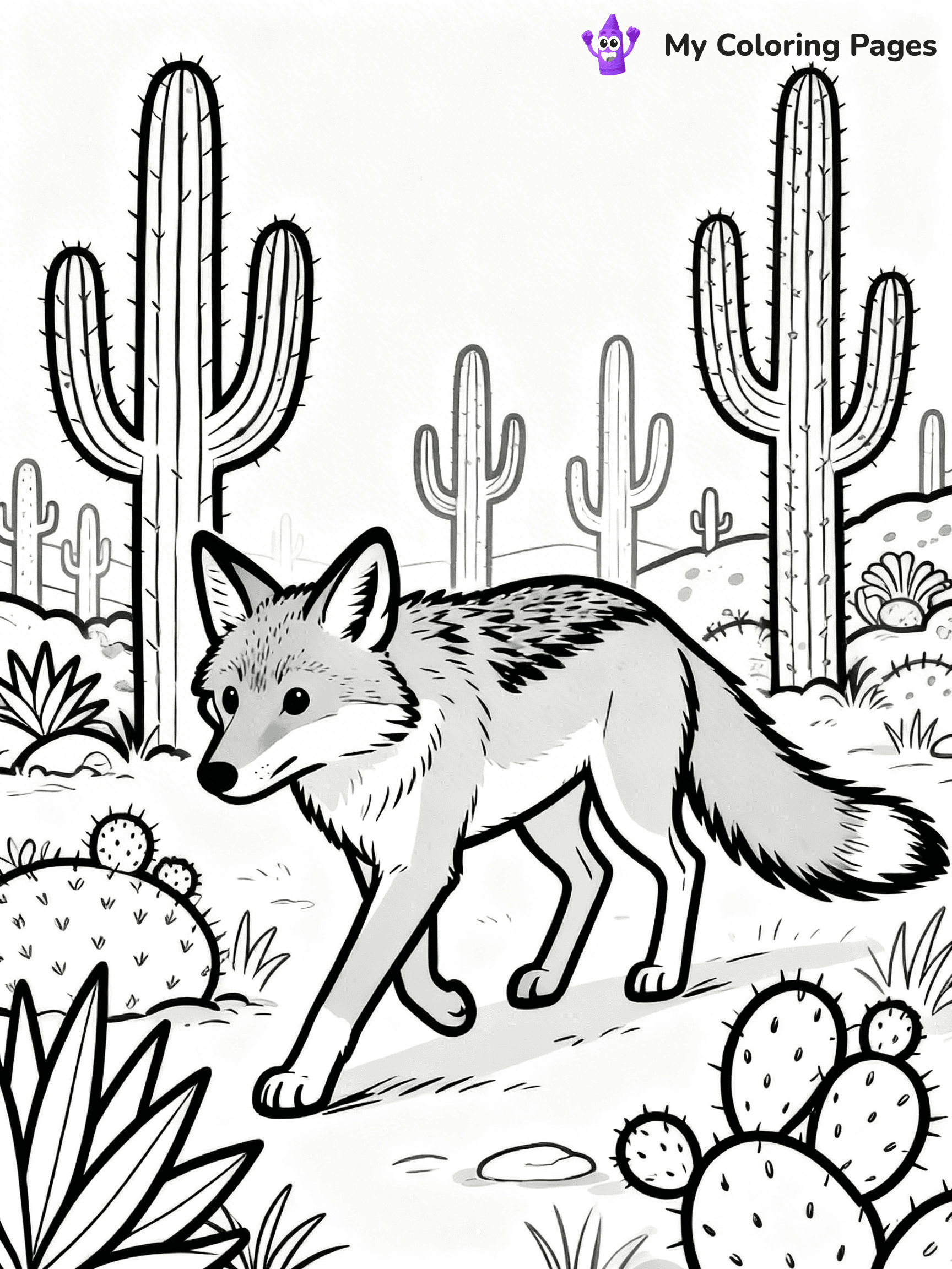 Desert Animal Coloring Pages - 48