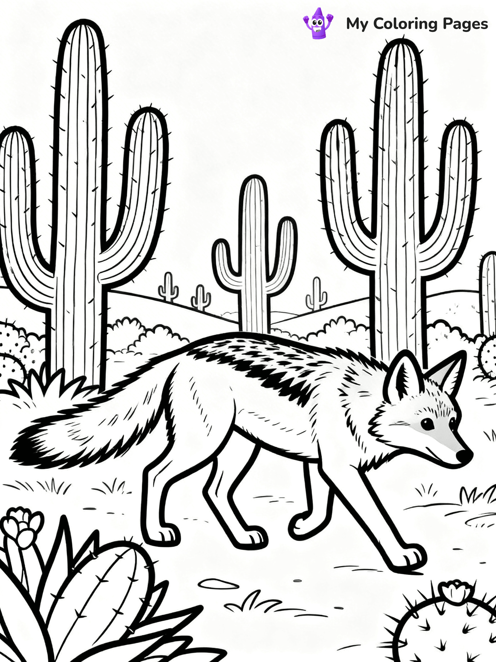 Desert Animal Coloring Pages - 46