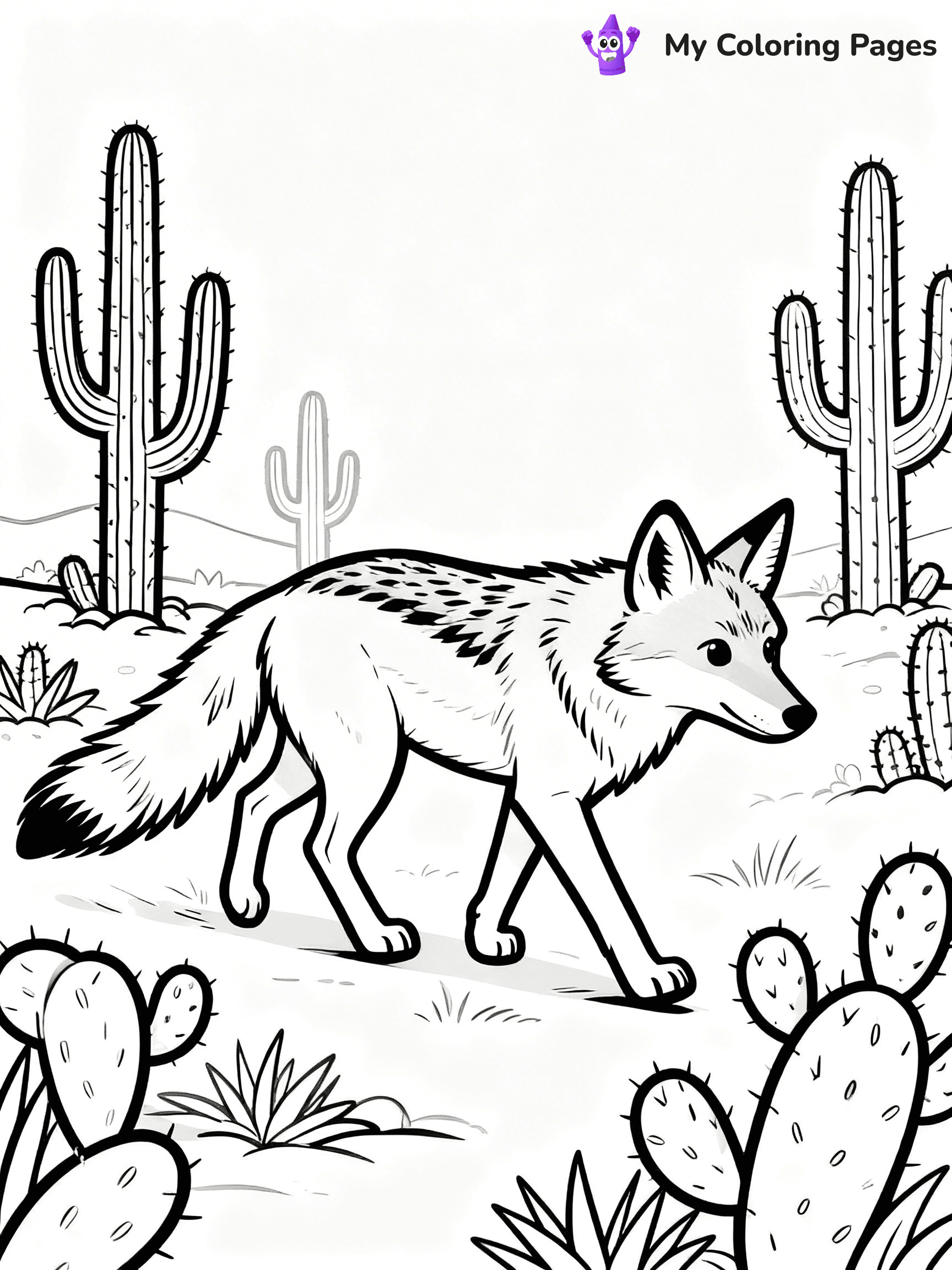 Desert Animal Coloring Pages - 44