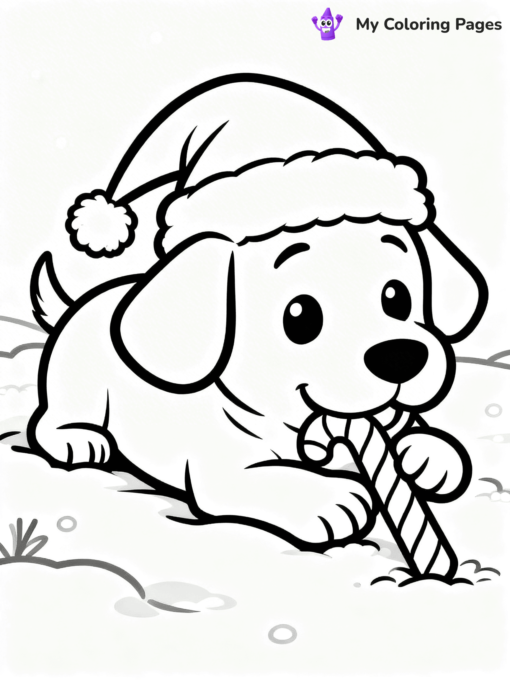Animal Christmas Coloring Pages - 45