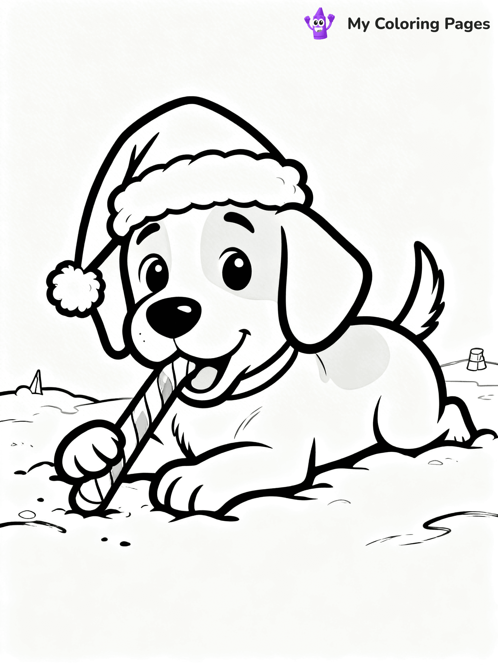 Animal Christmas Coloring Pages - 44