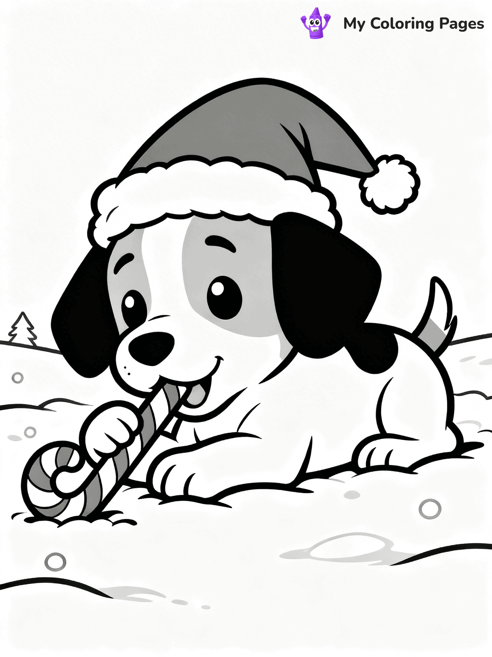 Animal Christmas Coloring Pages - 43
