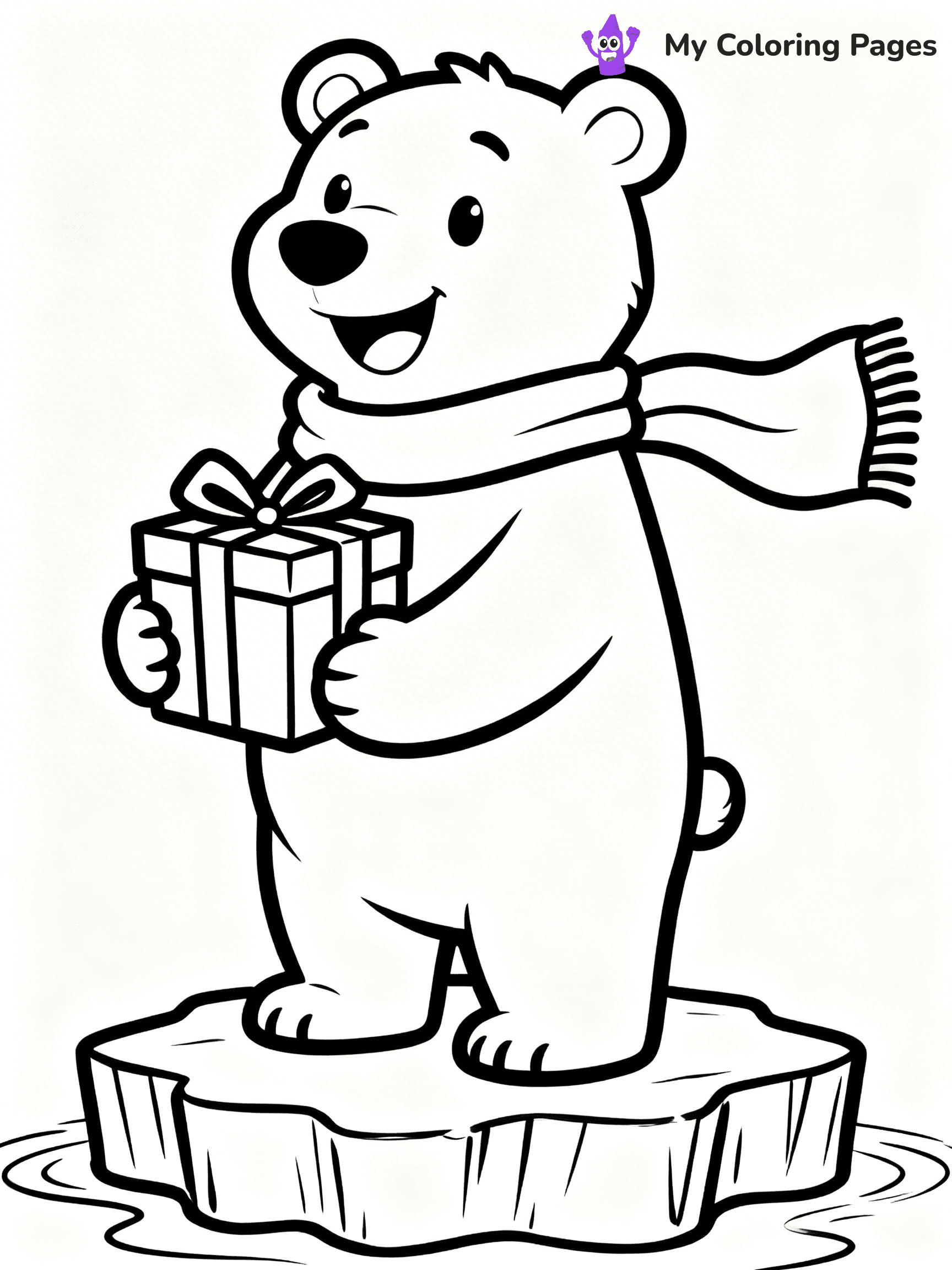 Animal Christmas Coloring Pages - 32