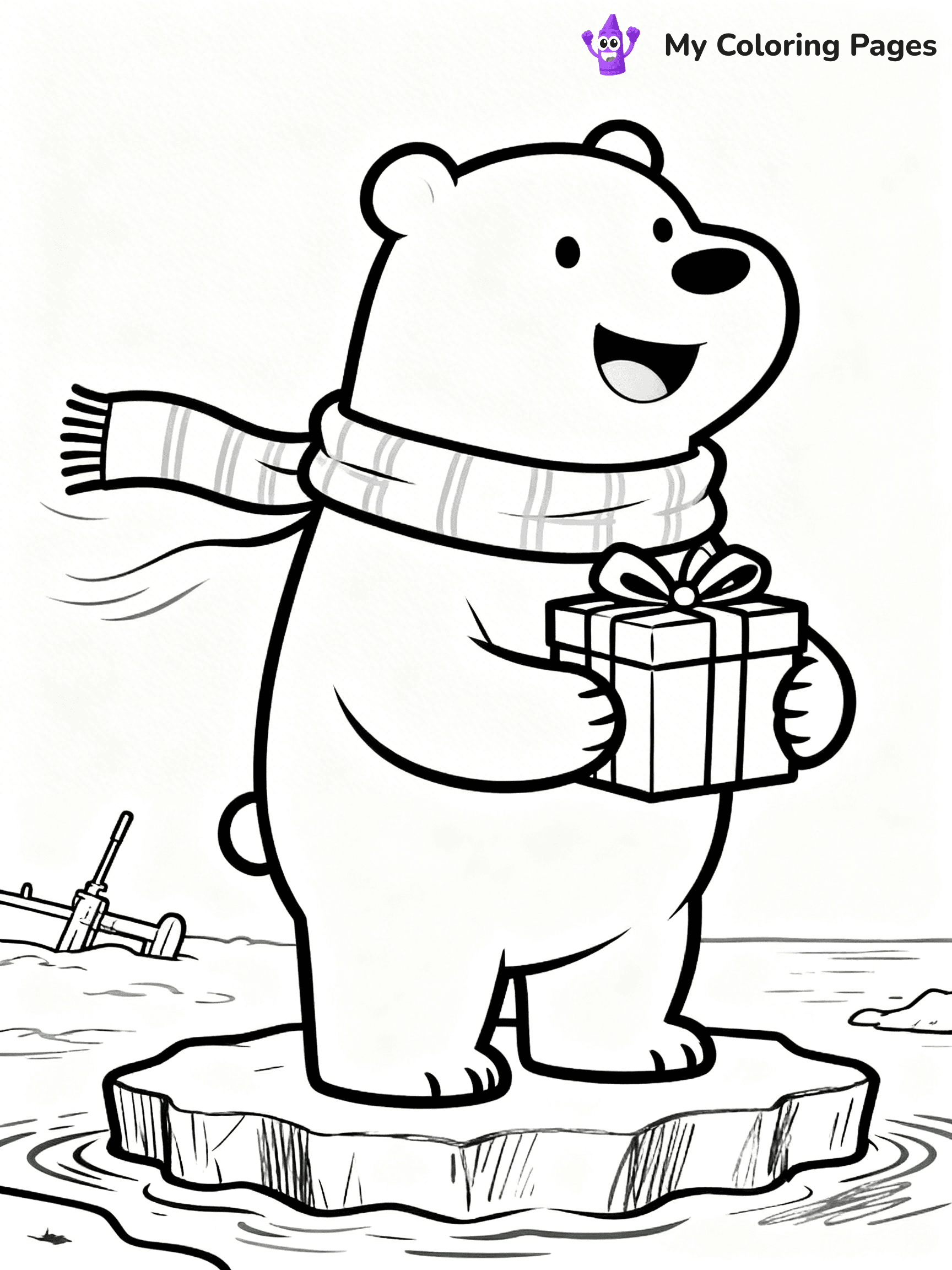 Animal Christmas Coloring Pages - 31
