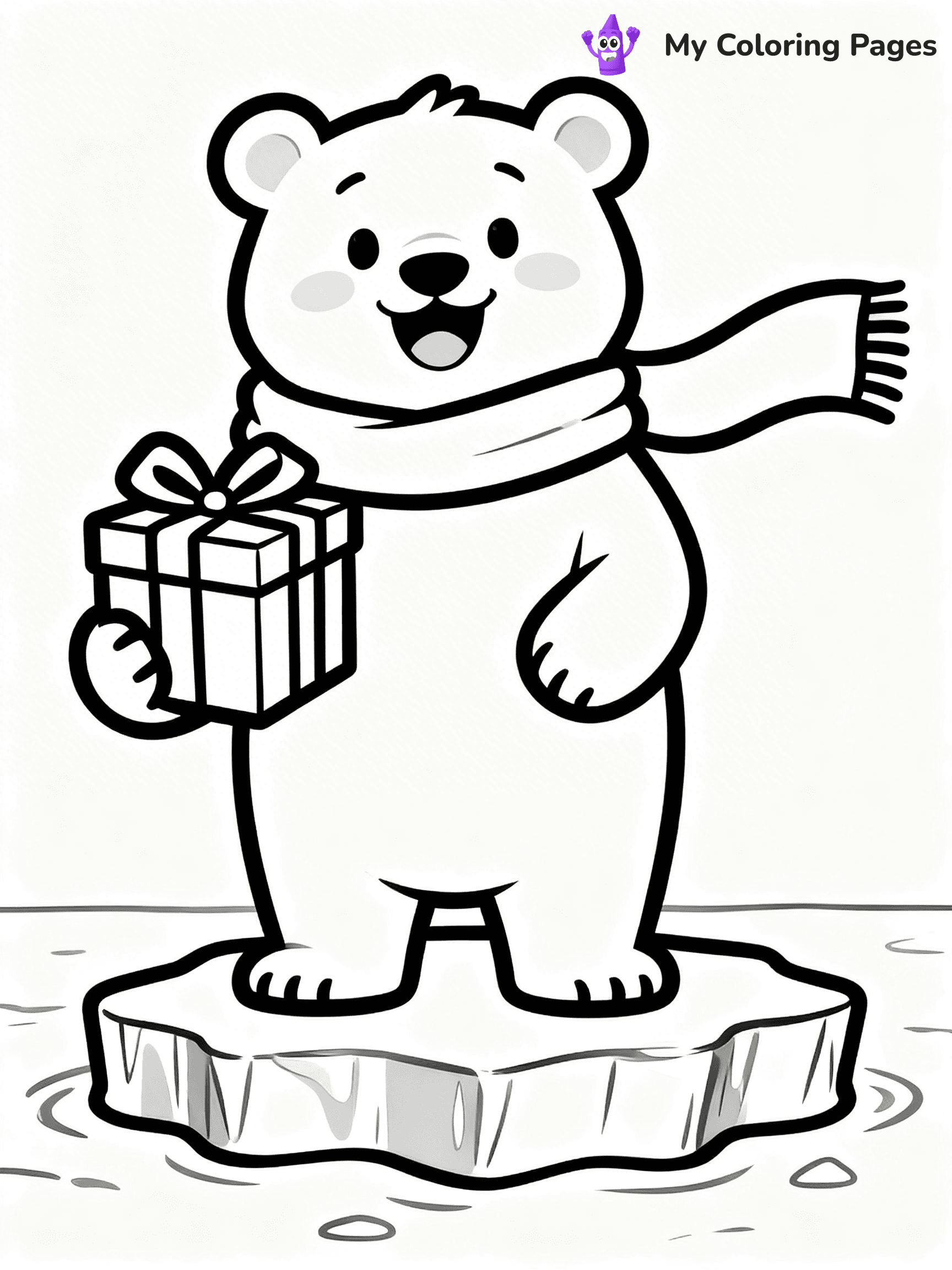 Animal Christmas Coloring Pages - 28