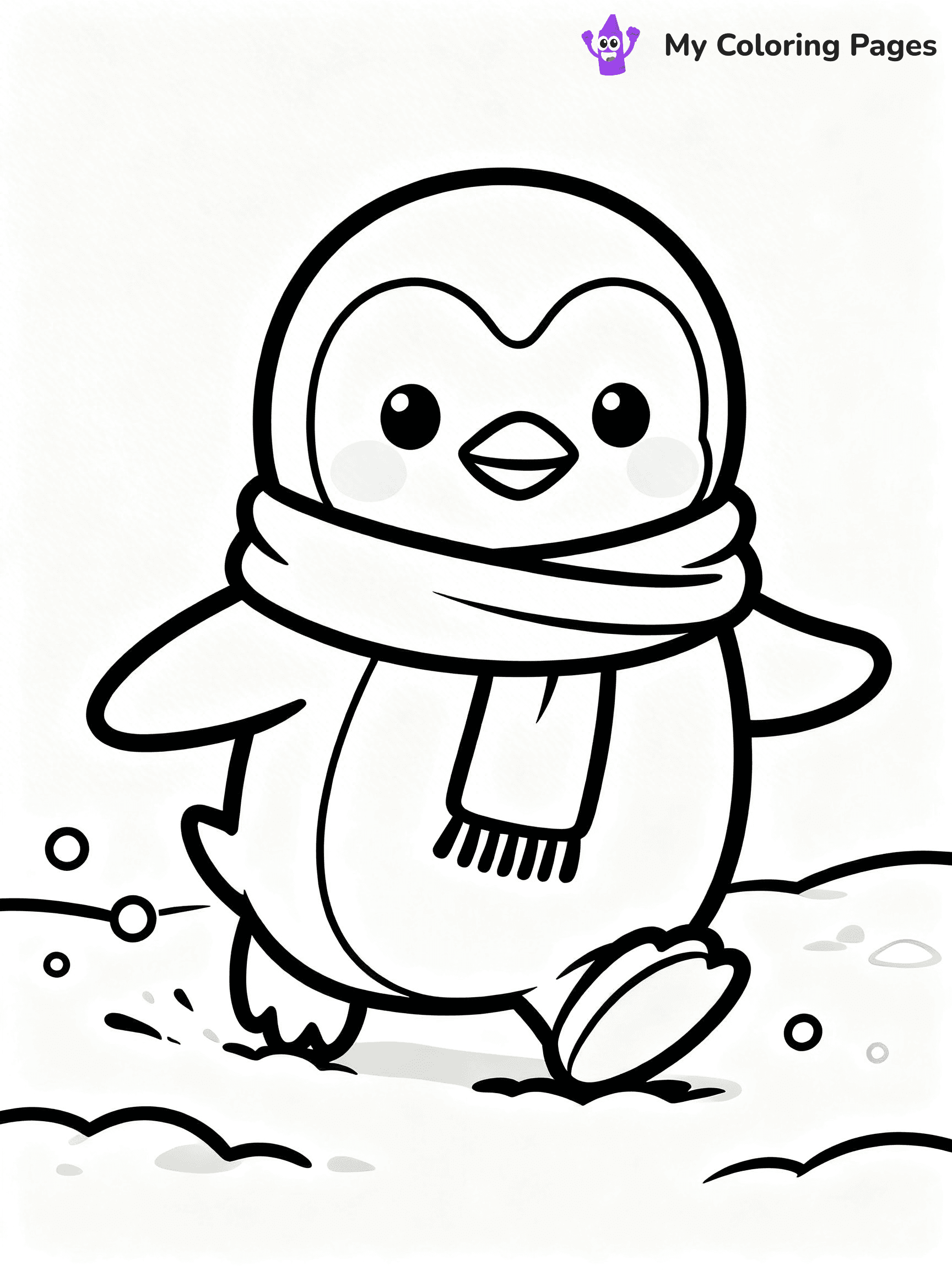 Animal Christmas Coloring Pages - 27