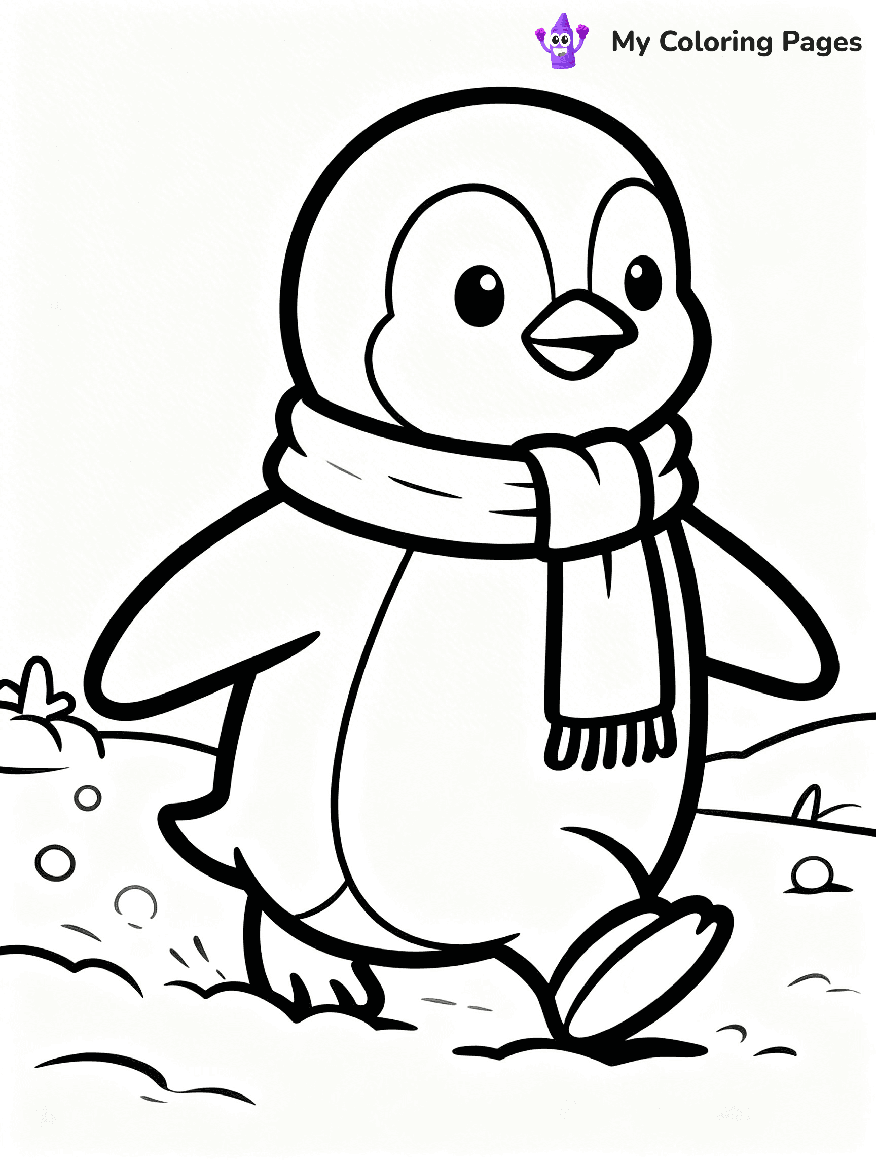 Animal Christmas Coloring Pages - 26