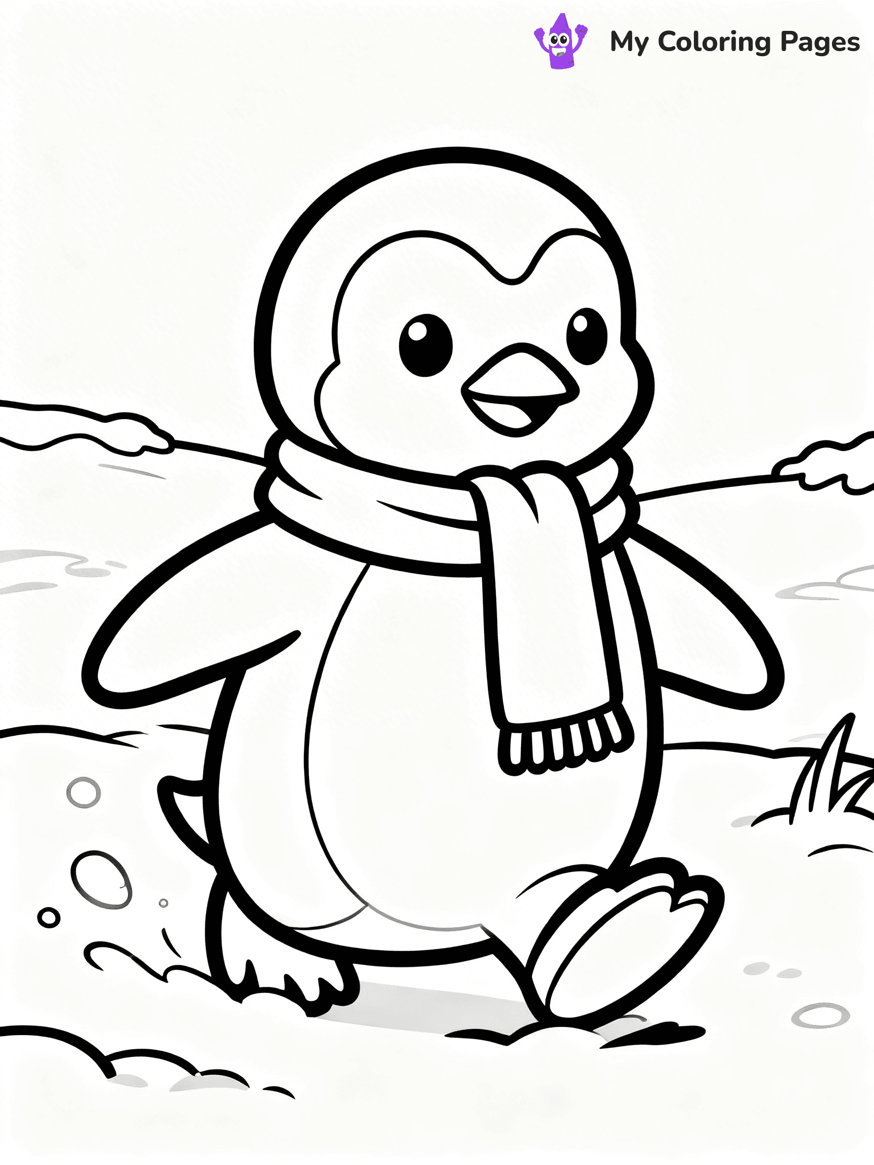 Animal Christmas Coloring Pages - 25