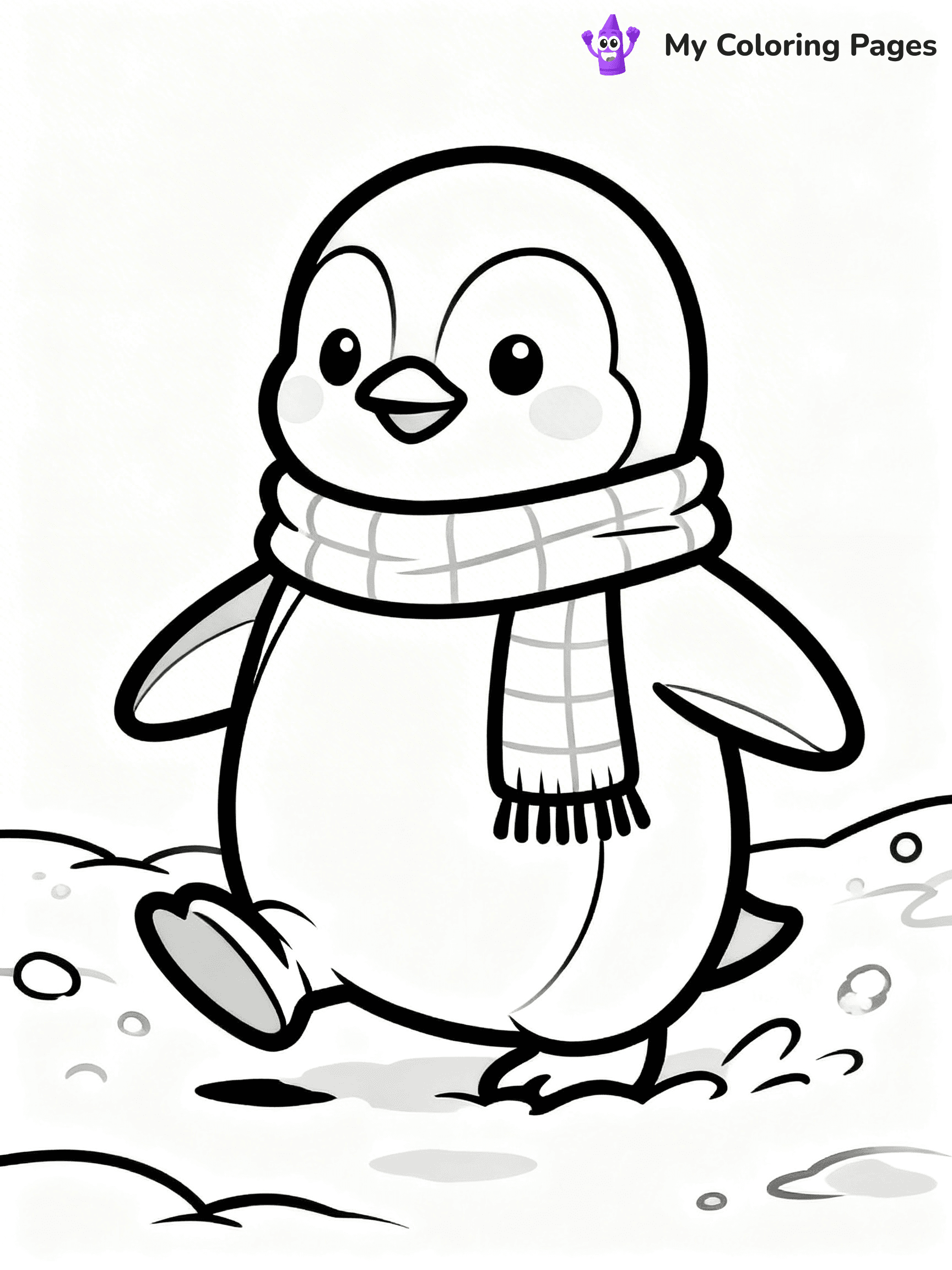 Animal Christmas Coloring Pages - 24