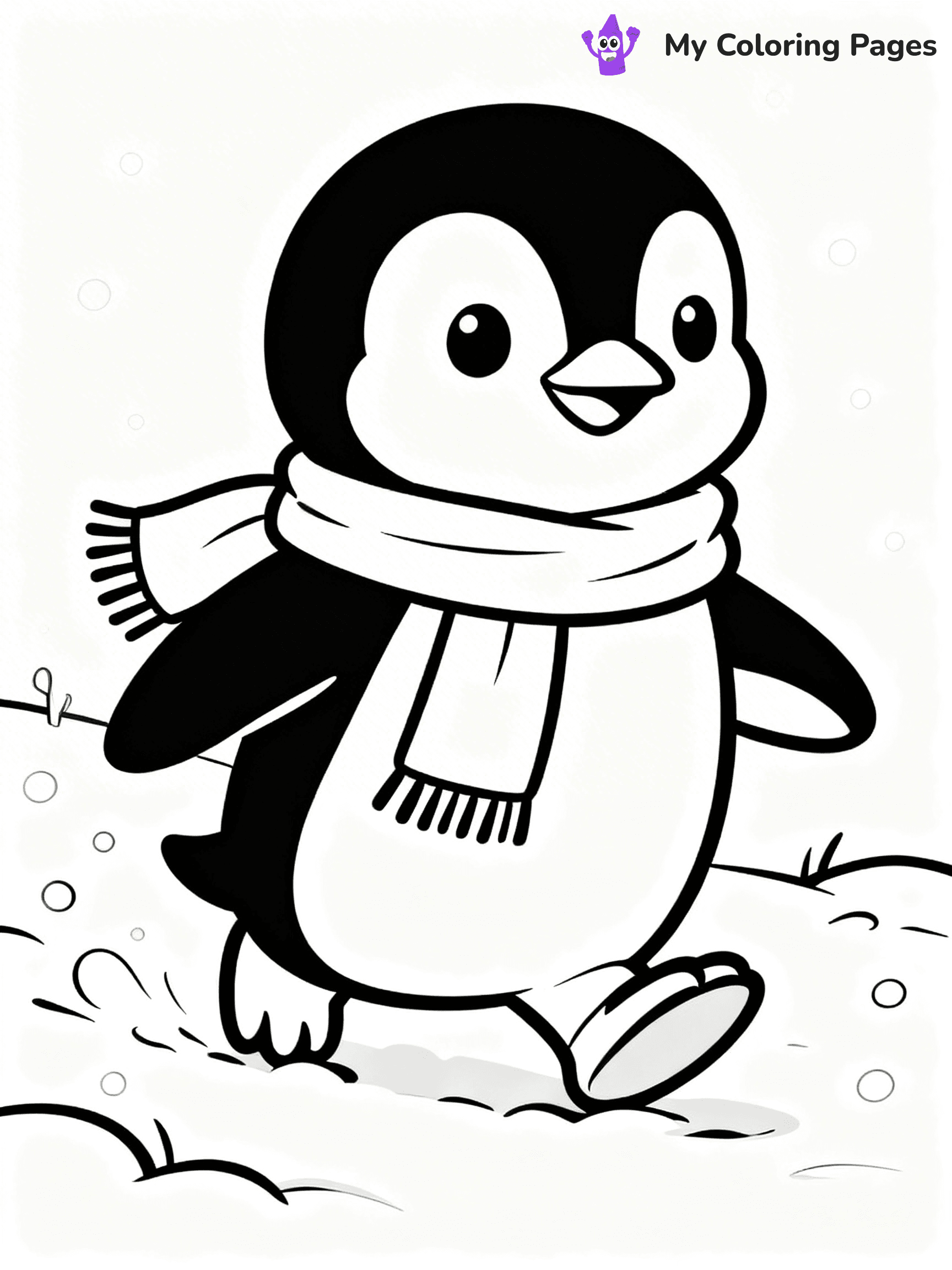 Animal Christmas Coloring Pages - 23