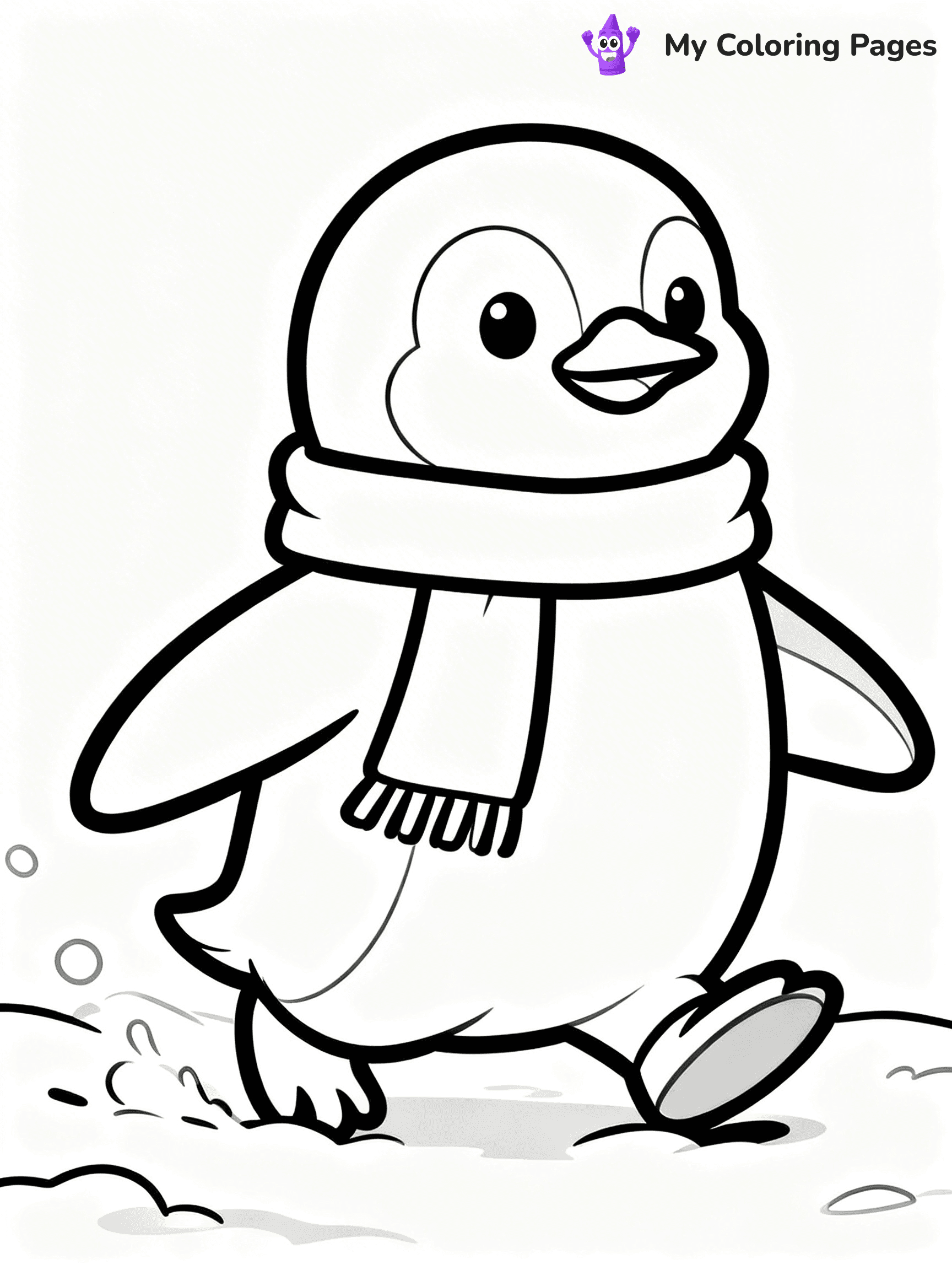 Animal Christmas Coloring Pages - 22