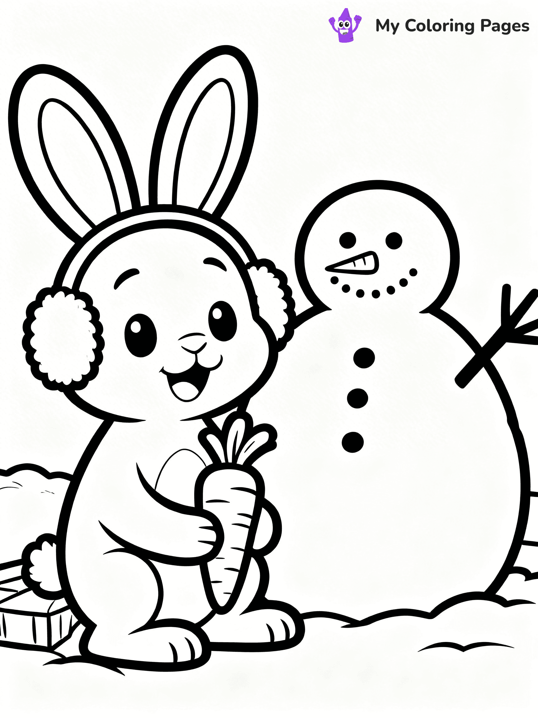 Animal Christmas Coloring Pages - 20