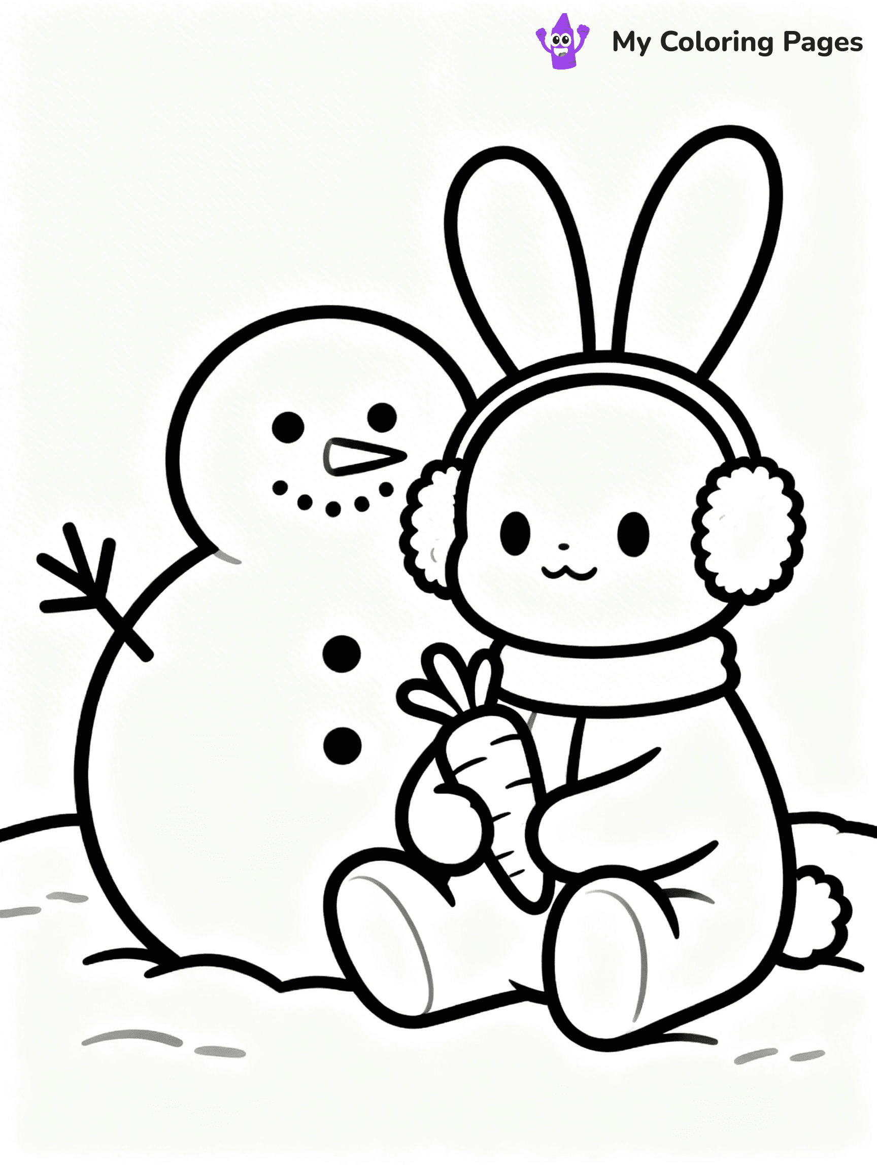 Animal Christmas Coloring Pages - 19