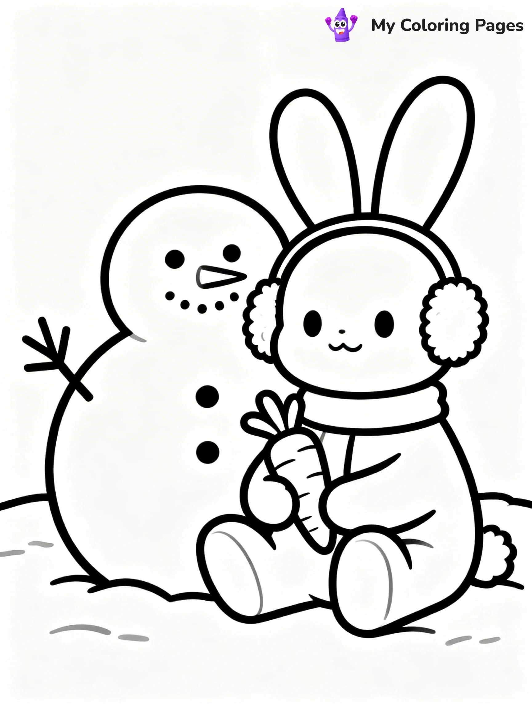 Animal Christmas Coloring Pages - 19