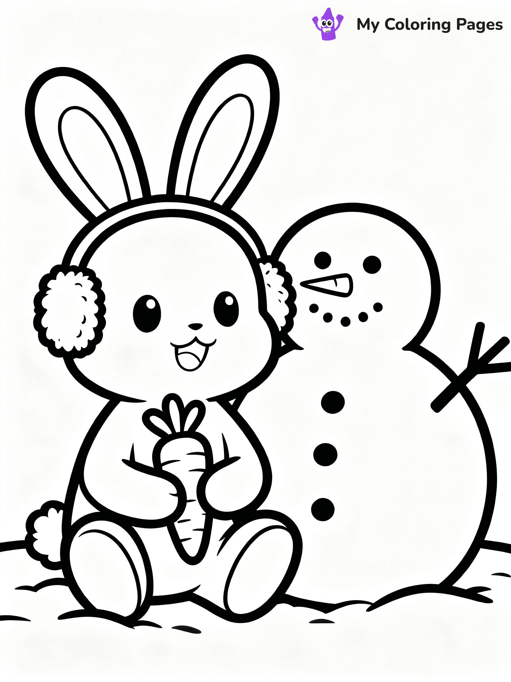 Animal Christmas Coloring Pages - 18