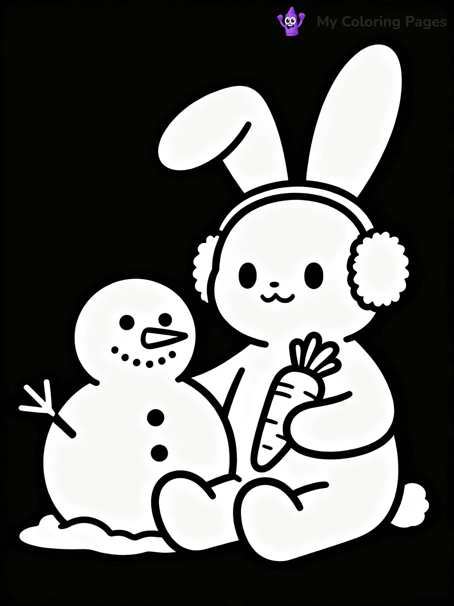 Animal Christmas Coloring Pages - 17