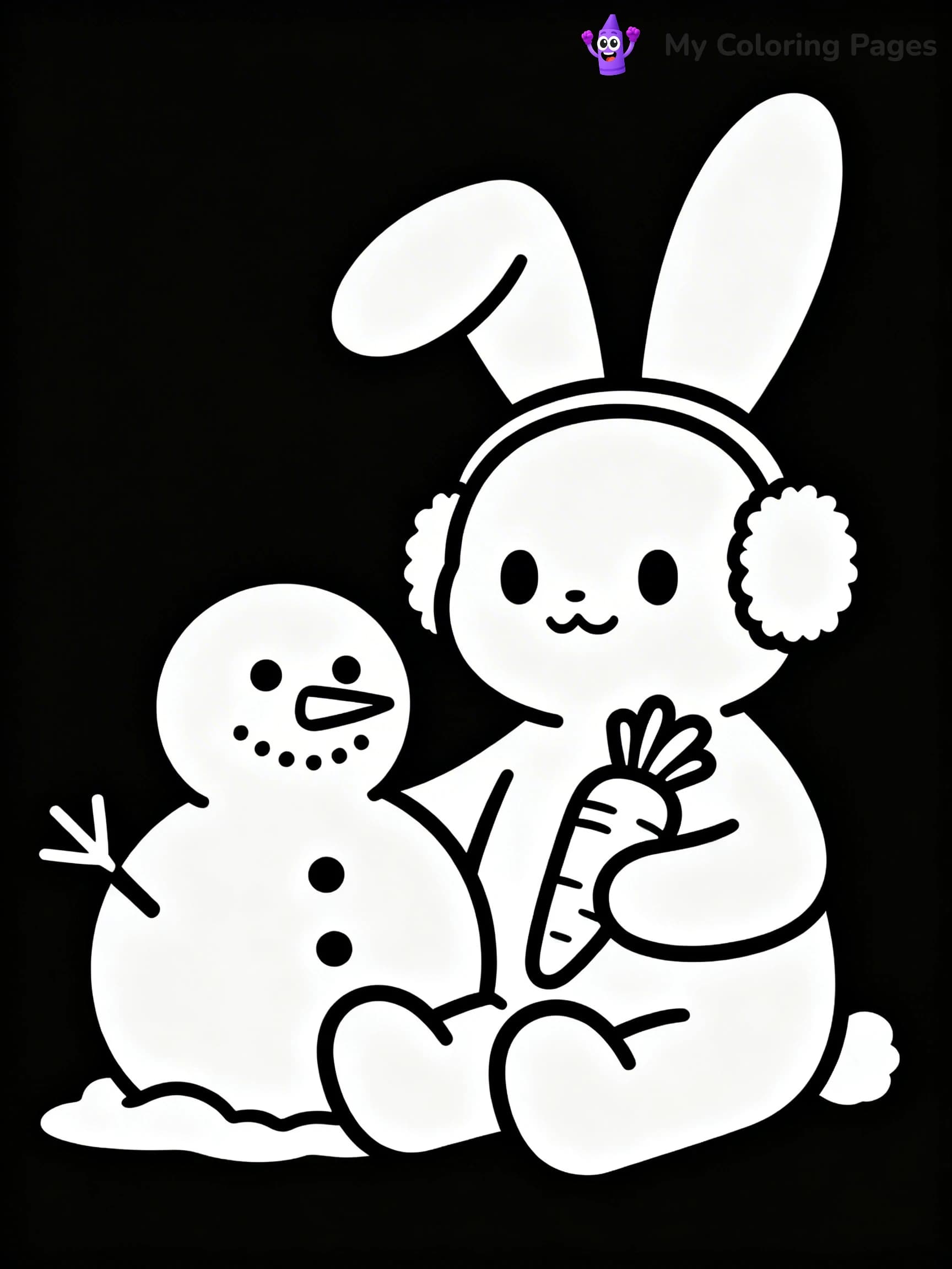 Animal Christmas Coloring Pages - 17