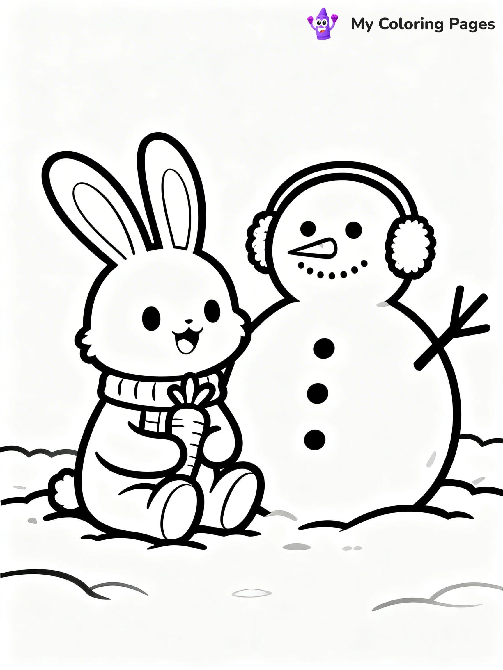 Animal Christmas Coloring Pages - 16